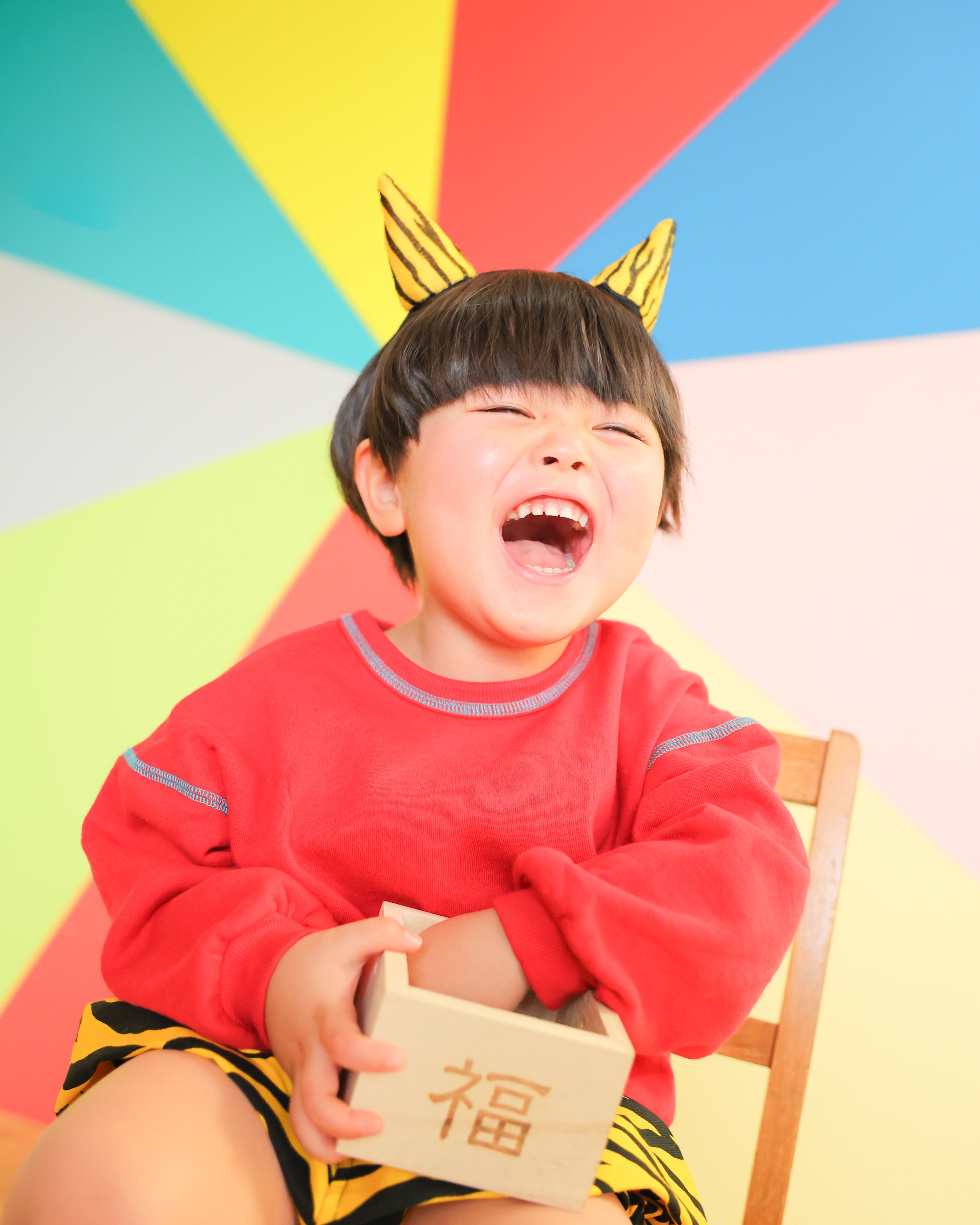節分 3歳　男の子　鬼　きぐるみ