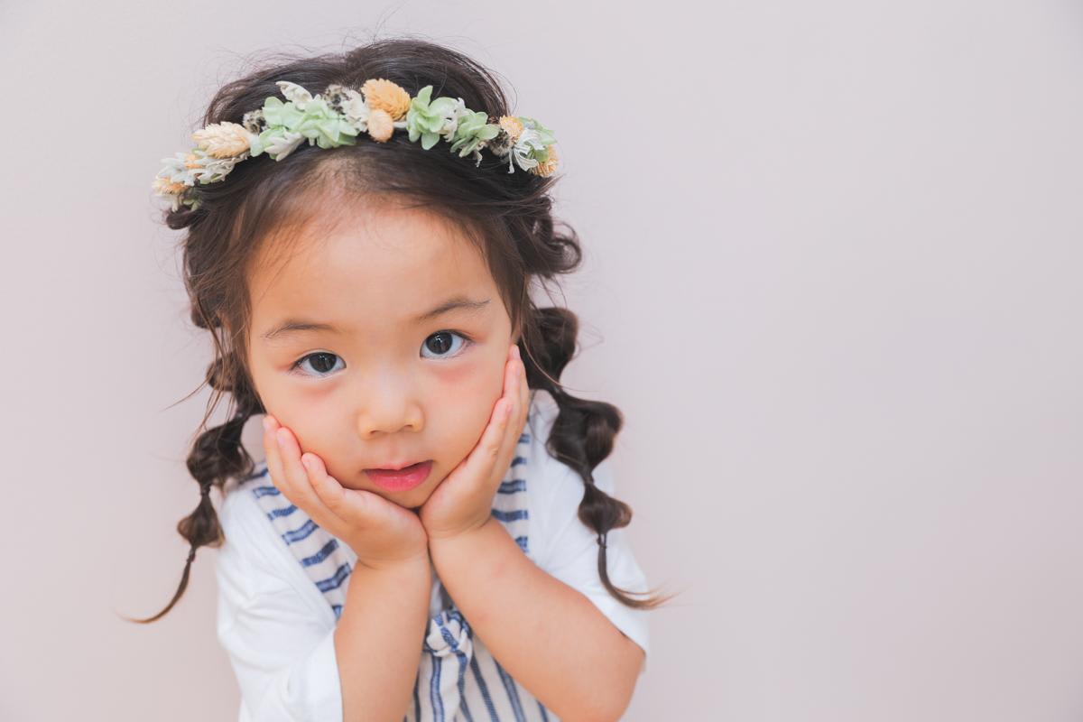 女の子　記念写真　キッズフォトスタジオ　ハピスタ