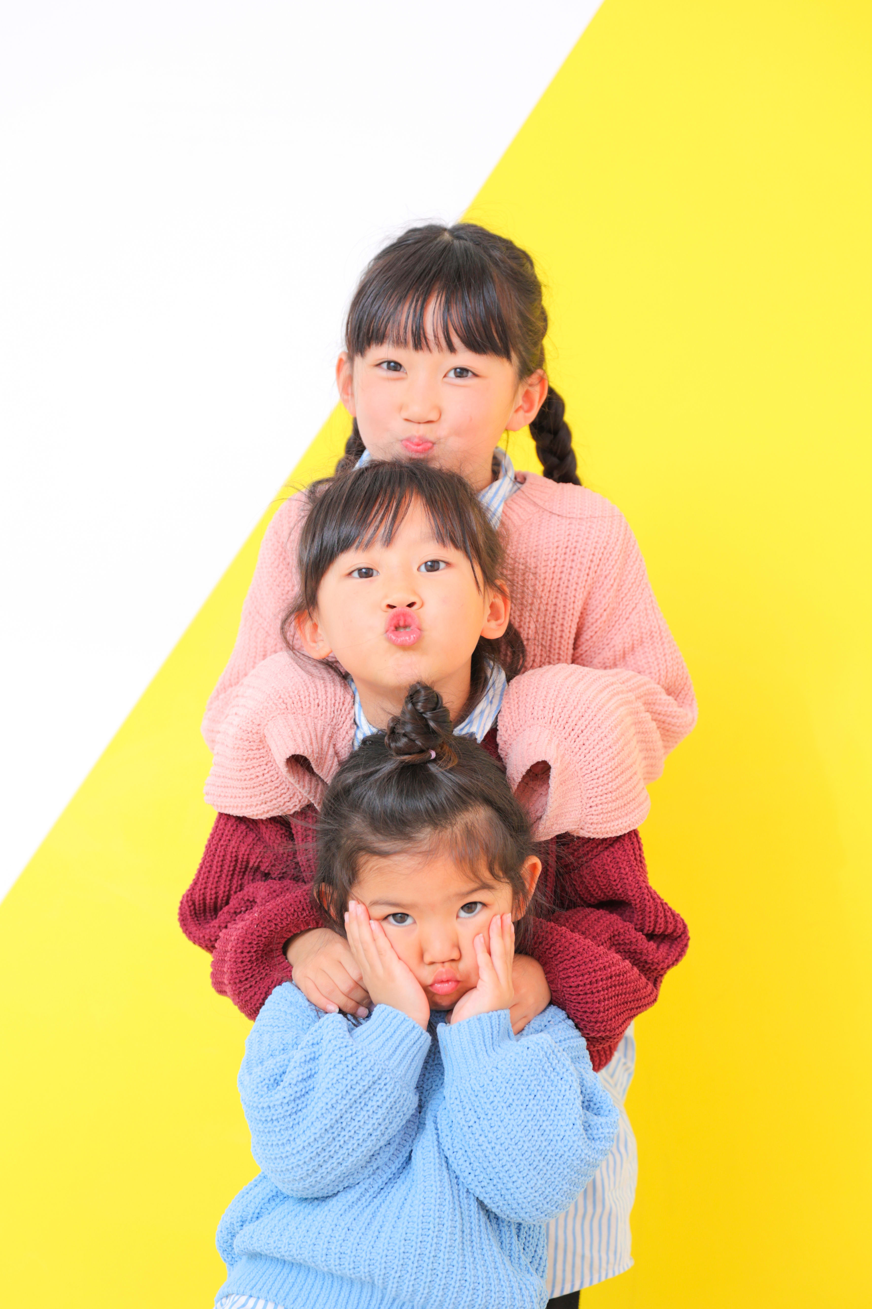家族写真　3兄弟写真