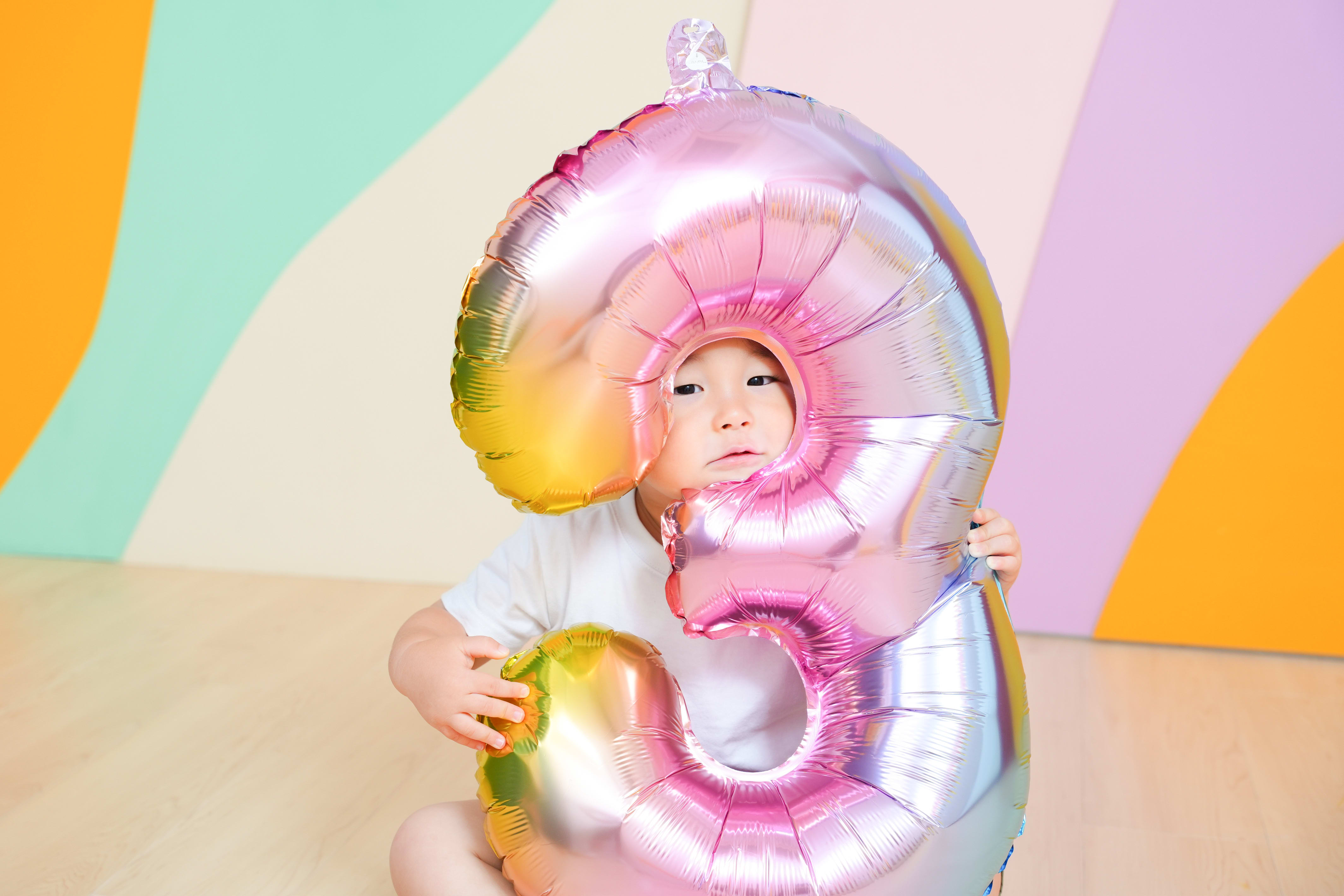 3歳男の子　3歳誕生日