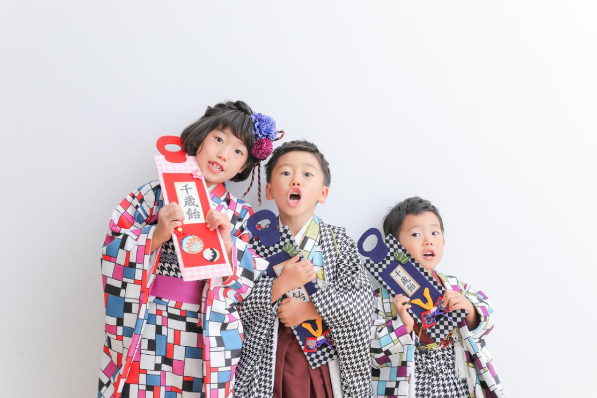 七五三　記念写真　男の子　女の子　キッズフォトハウス　HAPISTA