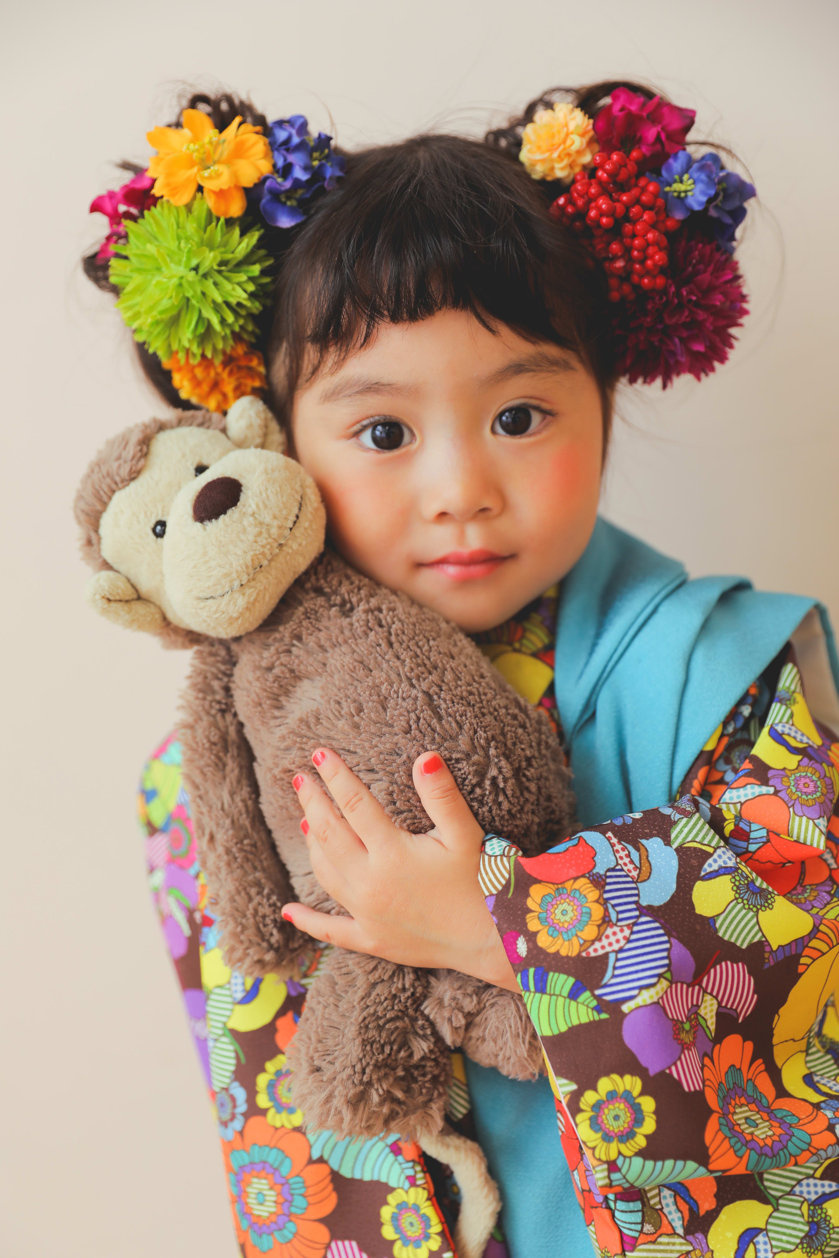 七五三撮影　七五三前撮り　３歳女の子　３歳七五三　オリジナル着物