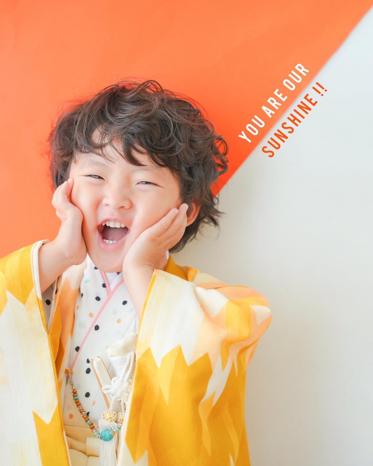 七五三　記念写真　男の子　キッズフォトハウス　HAPISTA