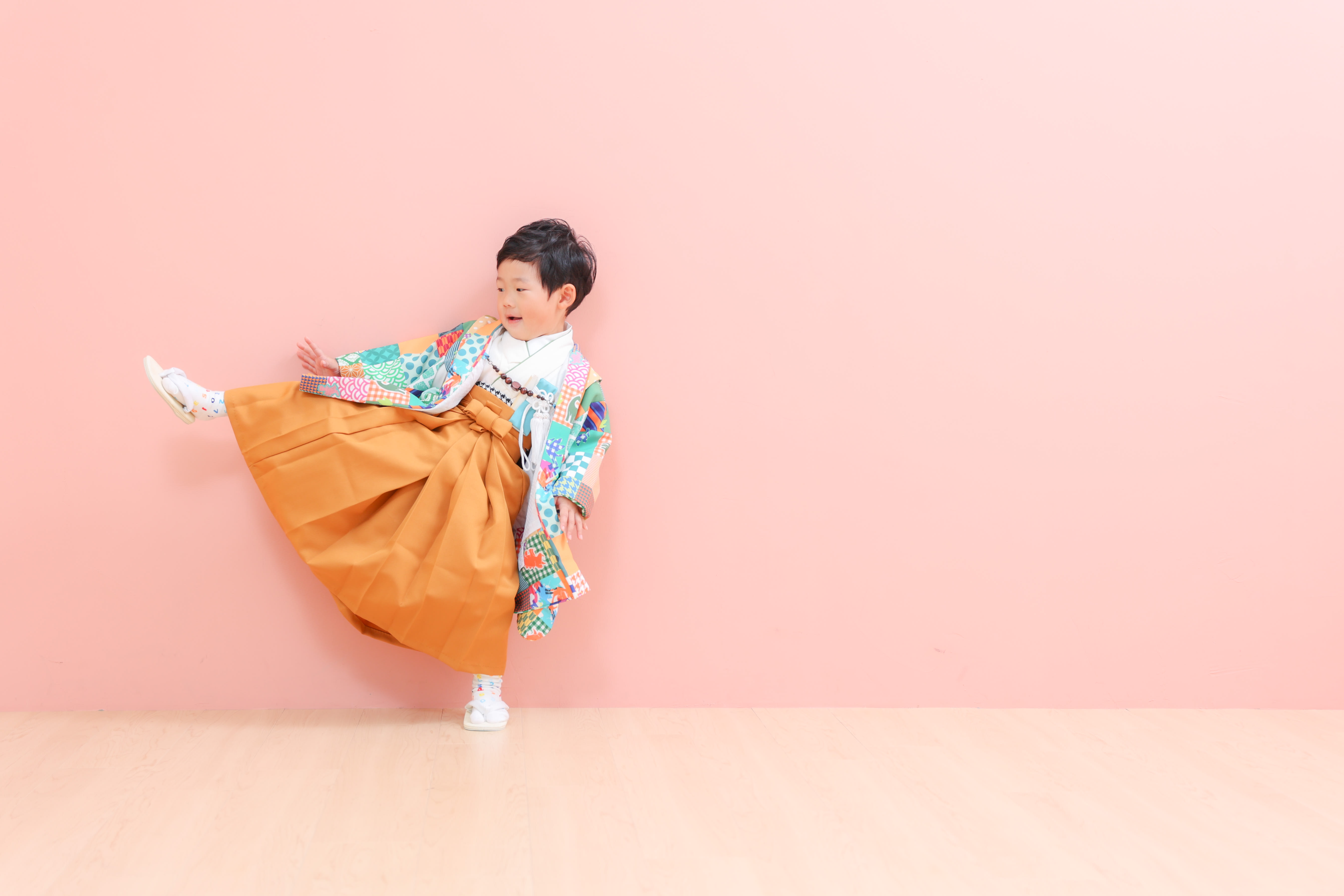 七五三　記念写真　男の子　キッズフォトハウス　HAPISTA