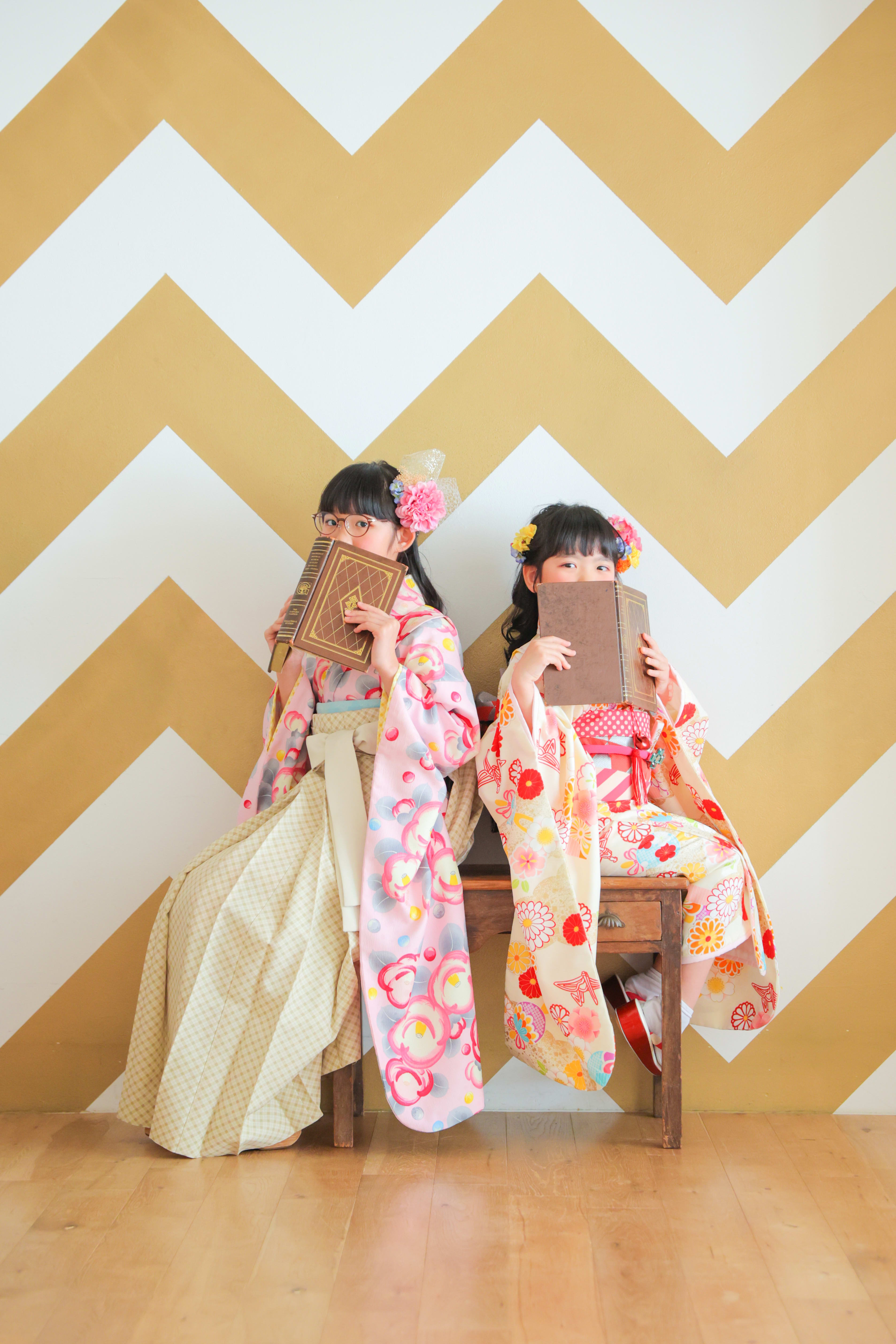 10歳女の子 7歳女の子　姉妹　753 七五三　2分の1成人式