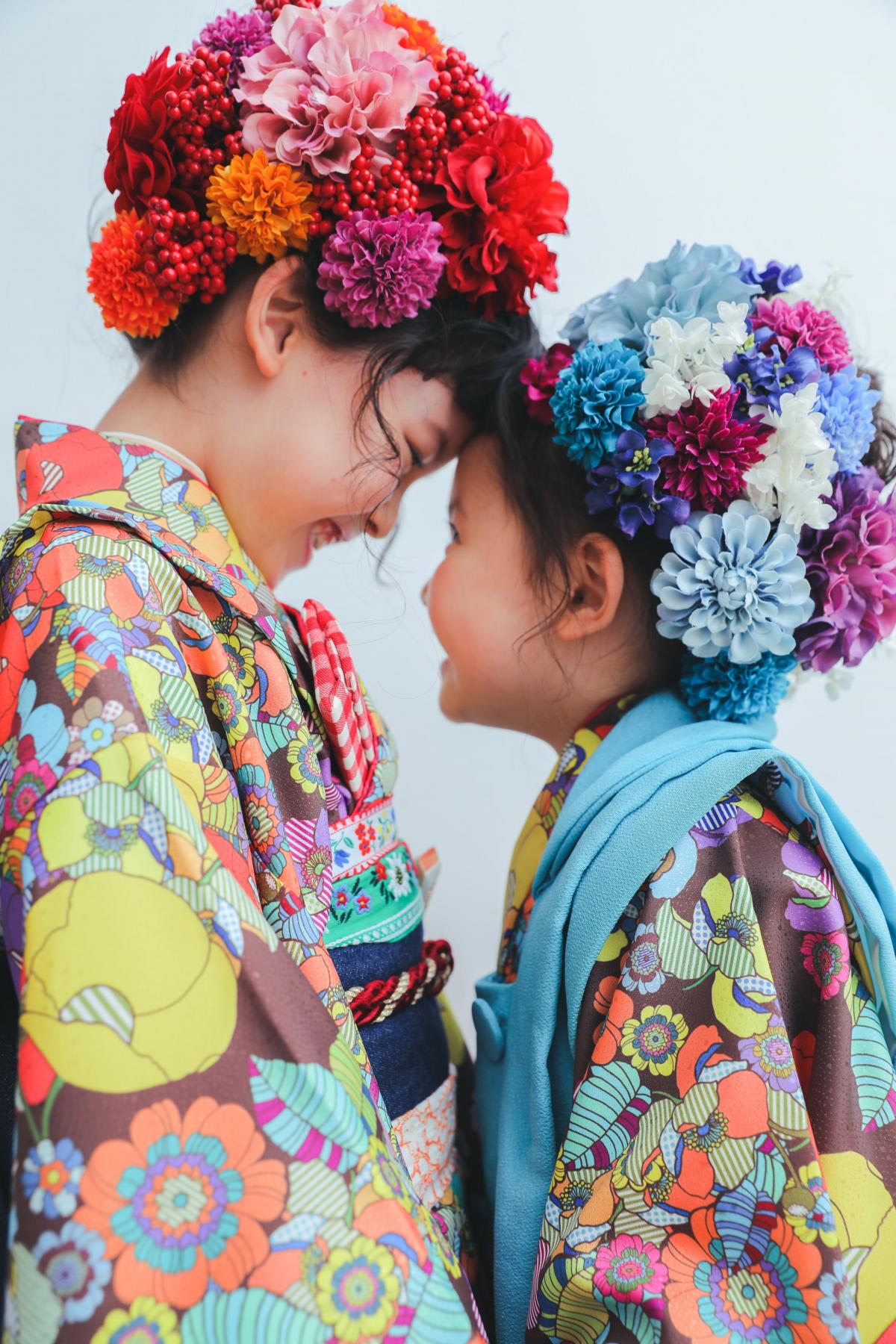 七五三　記念写真　姉妹フォト　キッズフォトハウス　HAPISTA