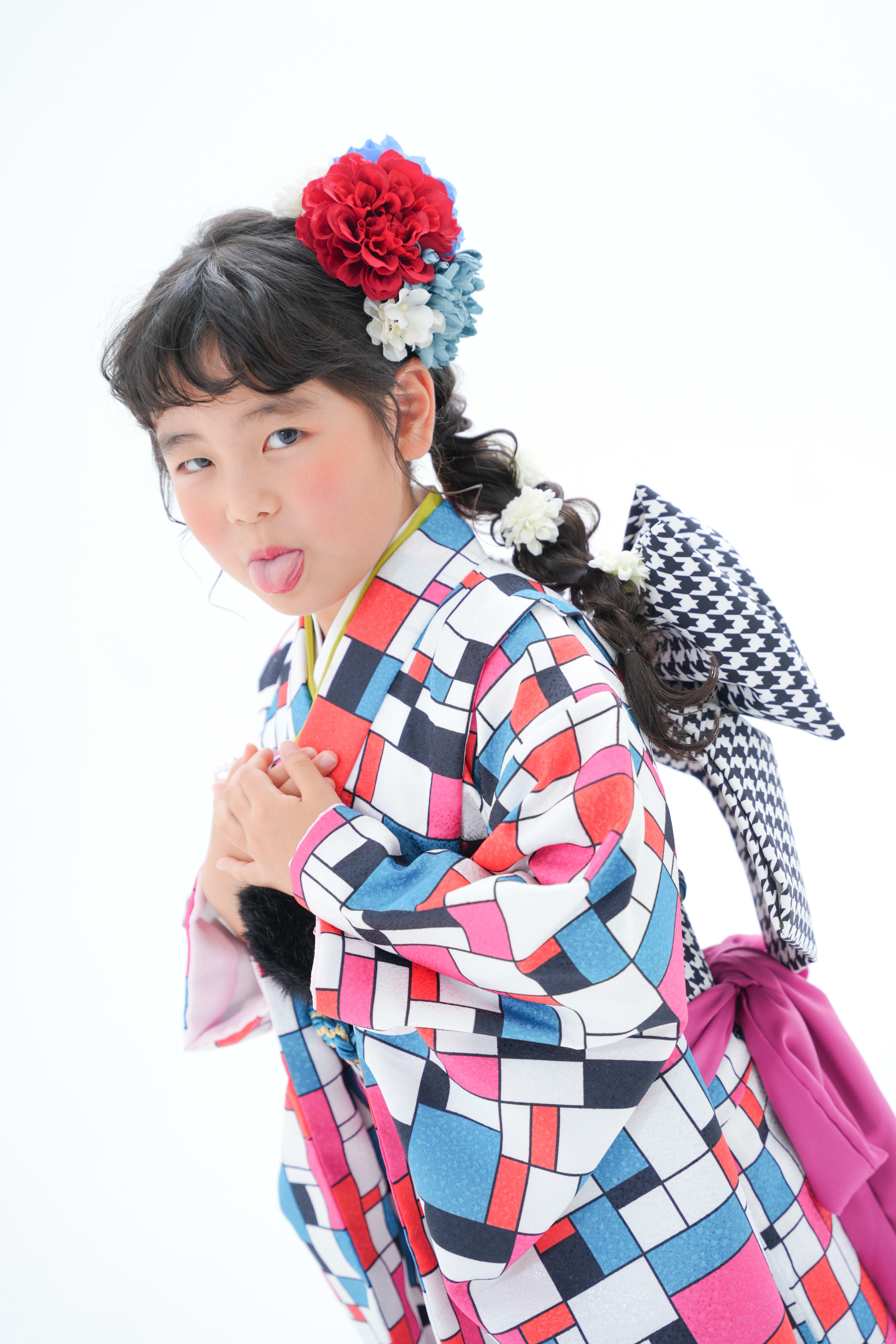 7歳　七五三　女の子　フォトスタジオ　なかもずフォトスタジオ　堺市七五三　七五三撮影