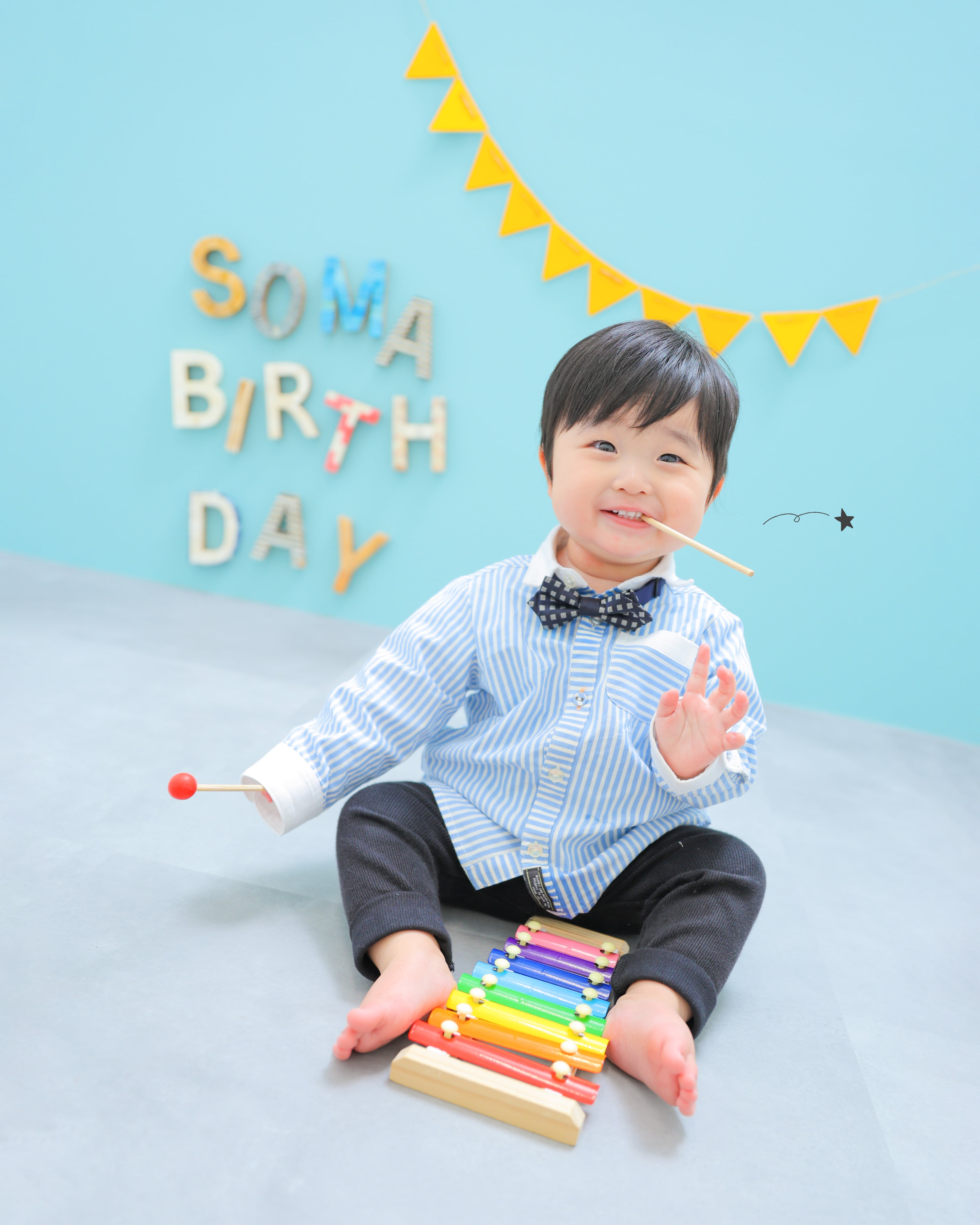 バースデー　1歳　木琴　誕生日