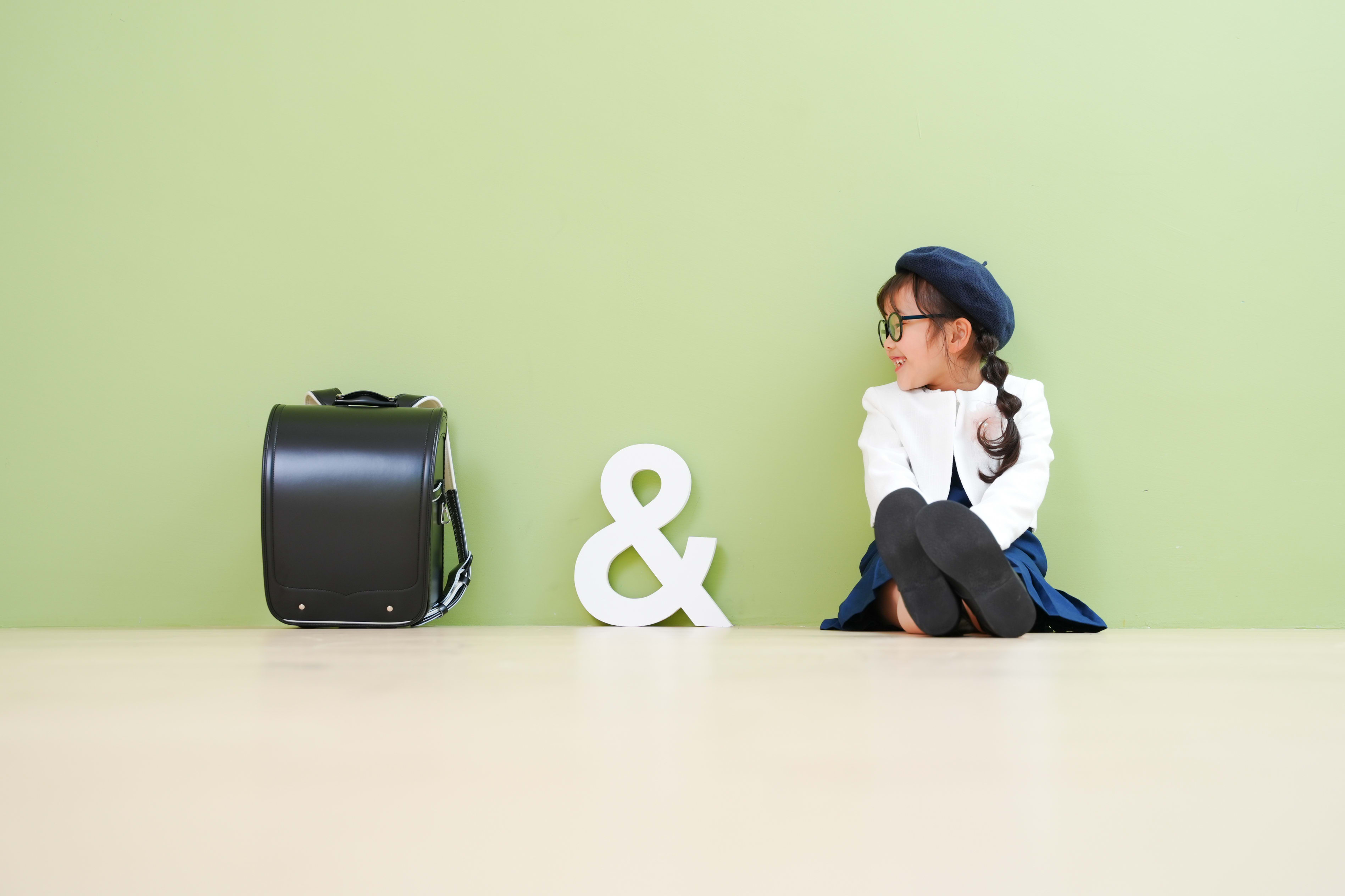入園　７歳女の子　可愛い　カラフル　キッズフォトスタジオ　ハピスタ