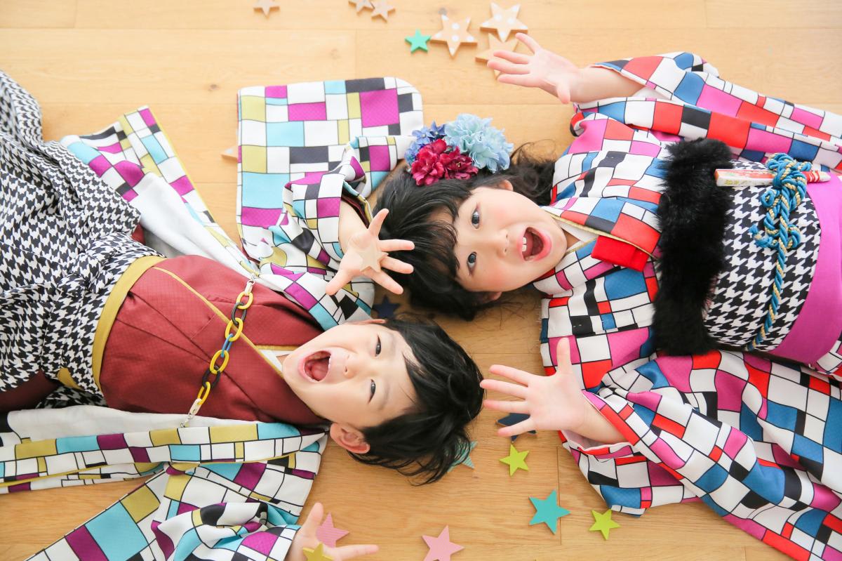 七五三　記念写真　男の子　女の子　キッズフォトハウス　HAPISTA