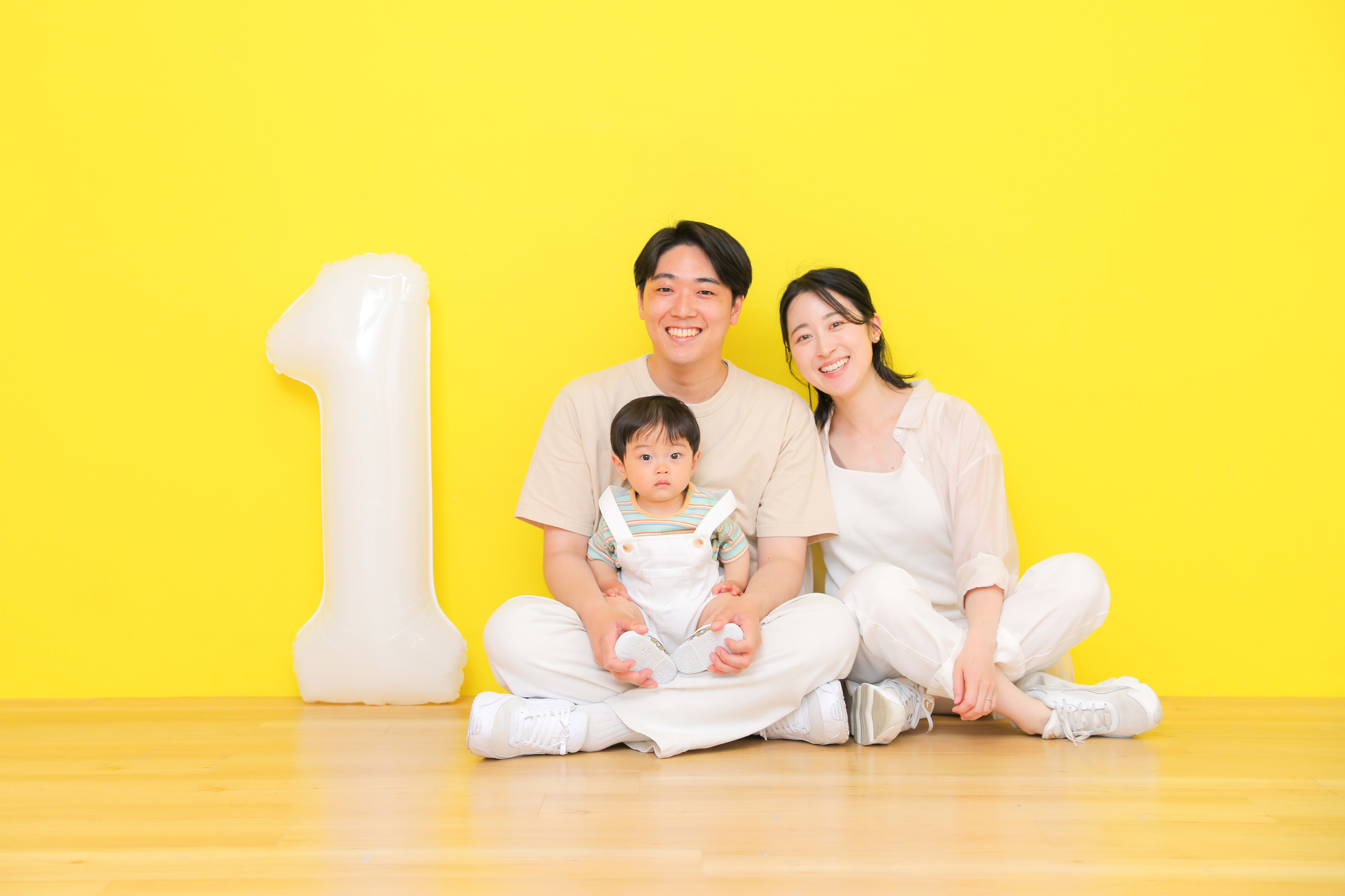 1歳男の子　1歳誕生日