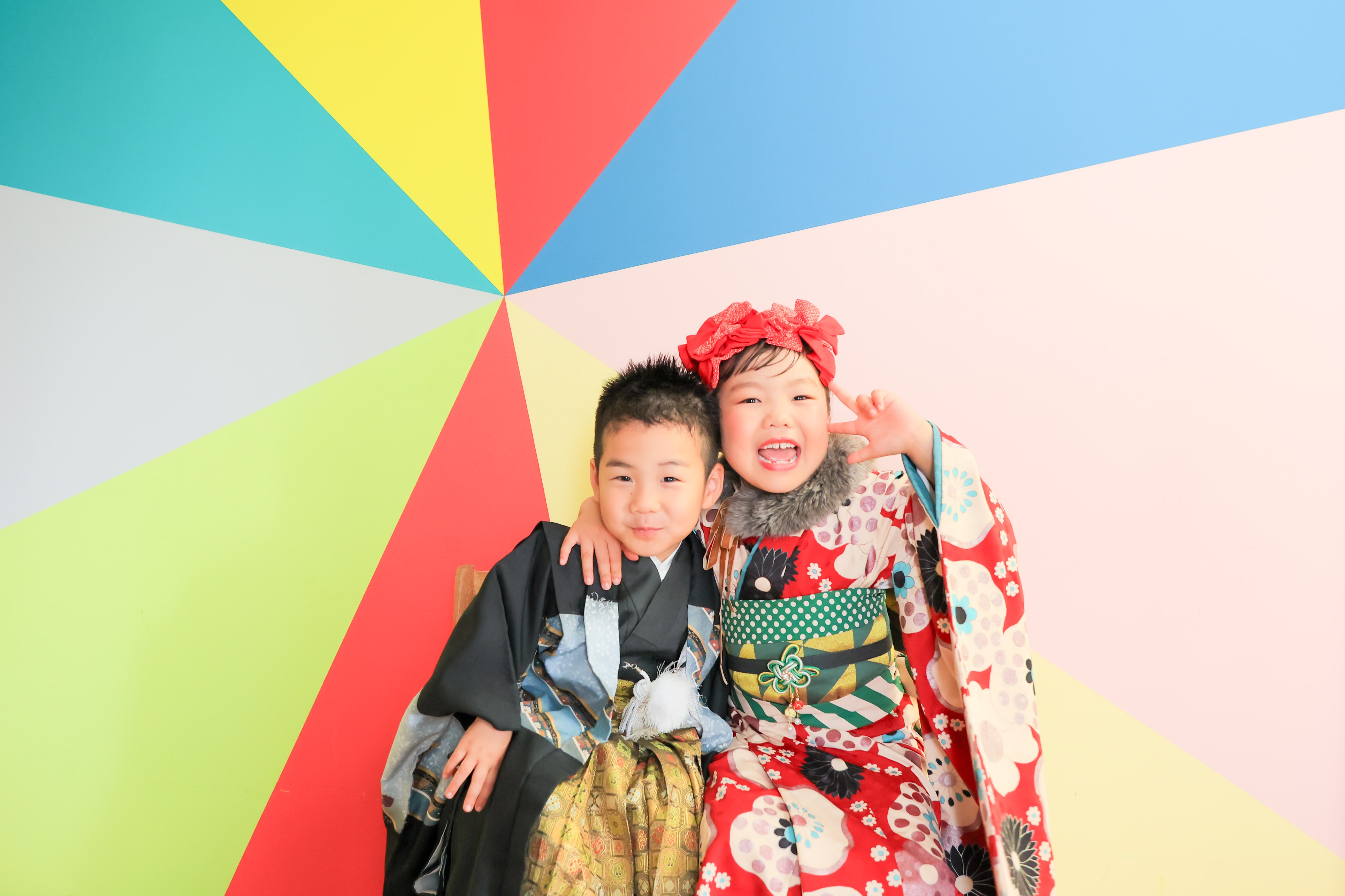 七五三　7歳　女の子　着物　5歳　男の子　