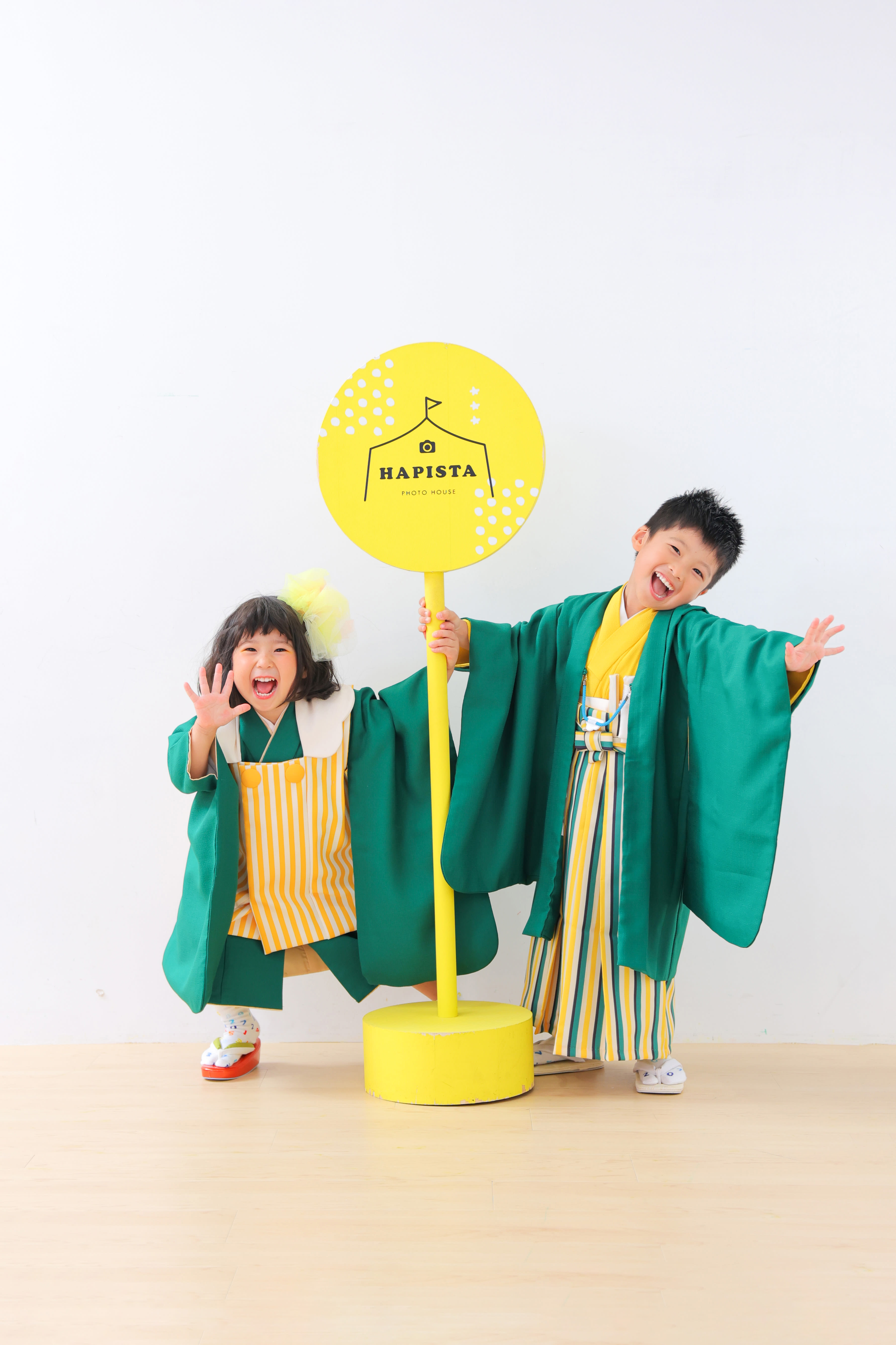 3歳女の子 5歳男の子　兄弟　753 七五三