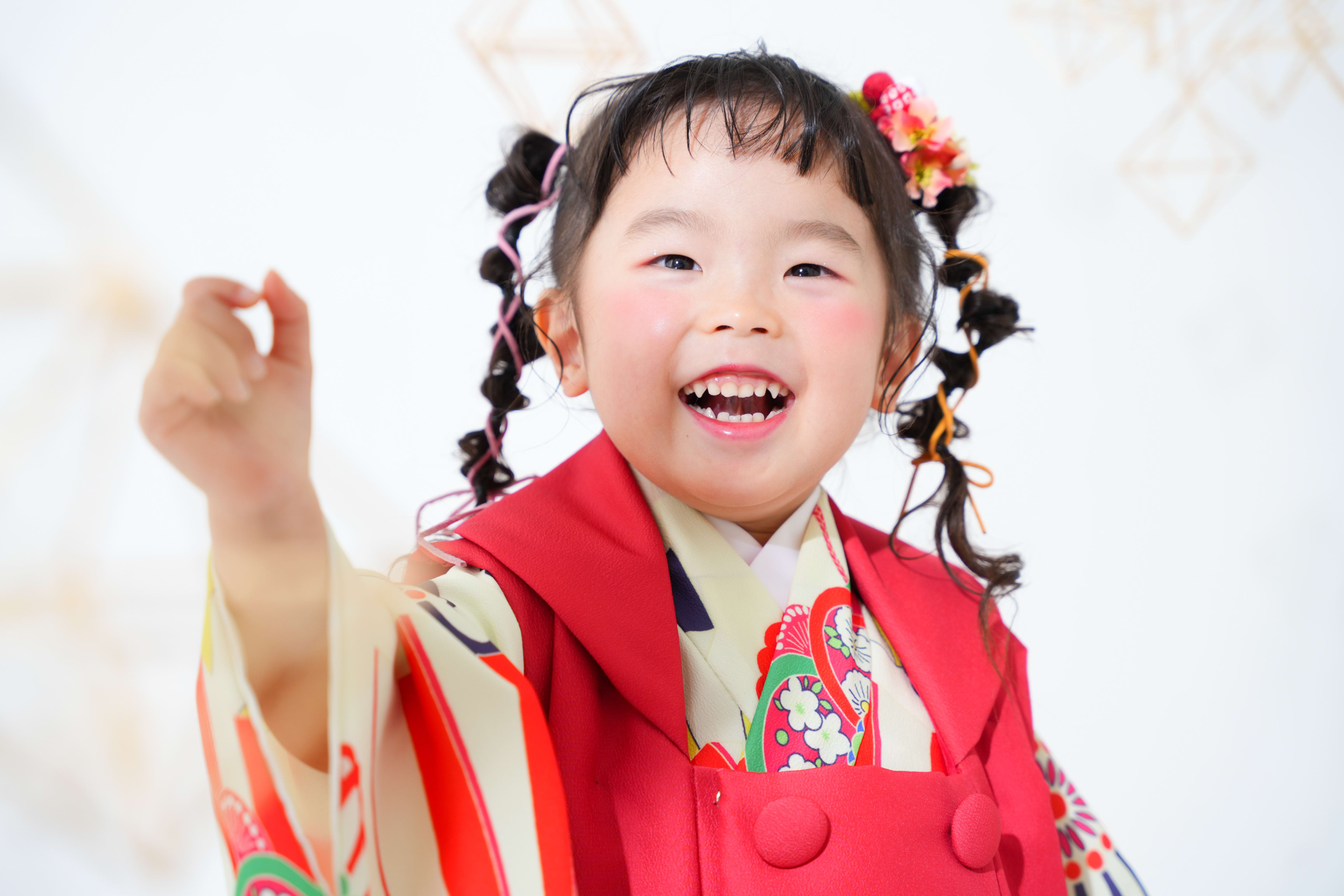 3歳　七五三　女の子　フォトスタジオ　なかもずフォトスタジオ　堺市七五三　七五三撮影