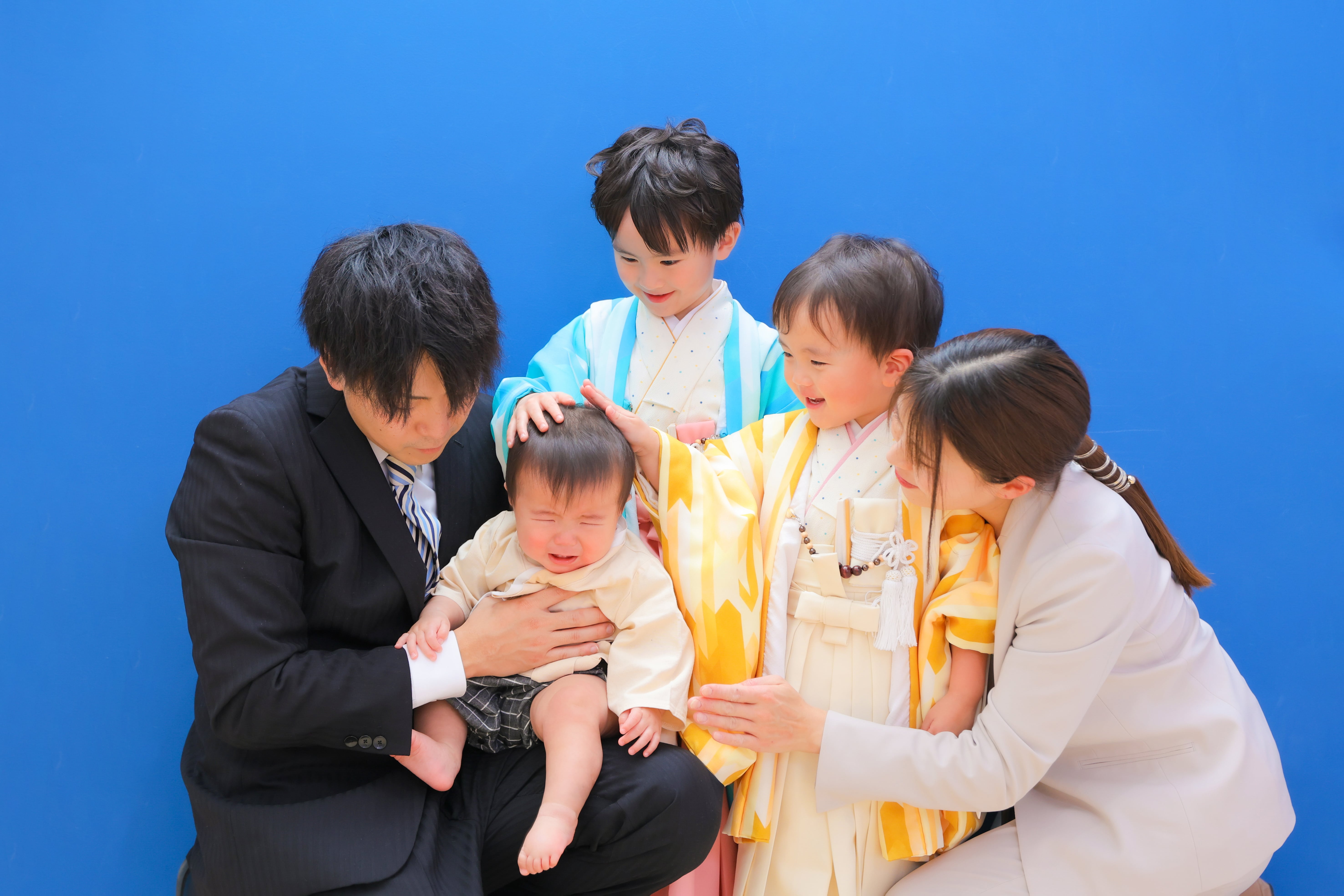 兄弟写真　5歳　3歳　男の子　着物　七五三