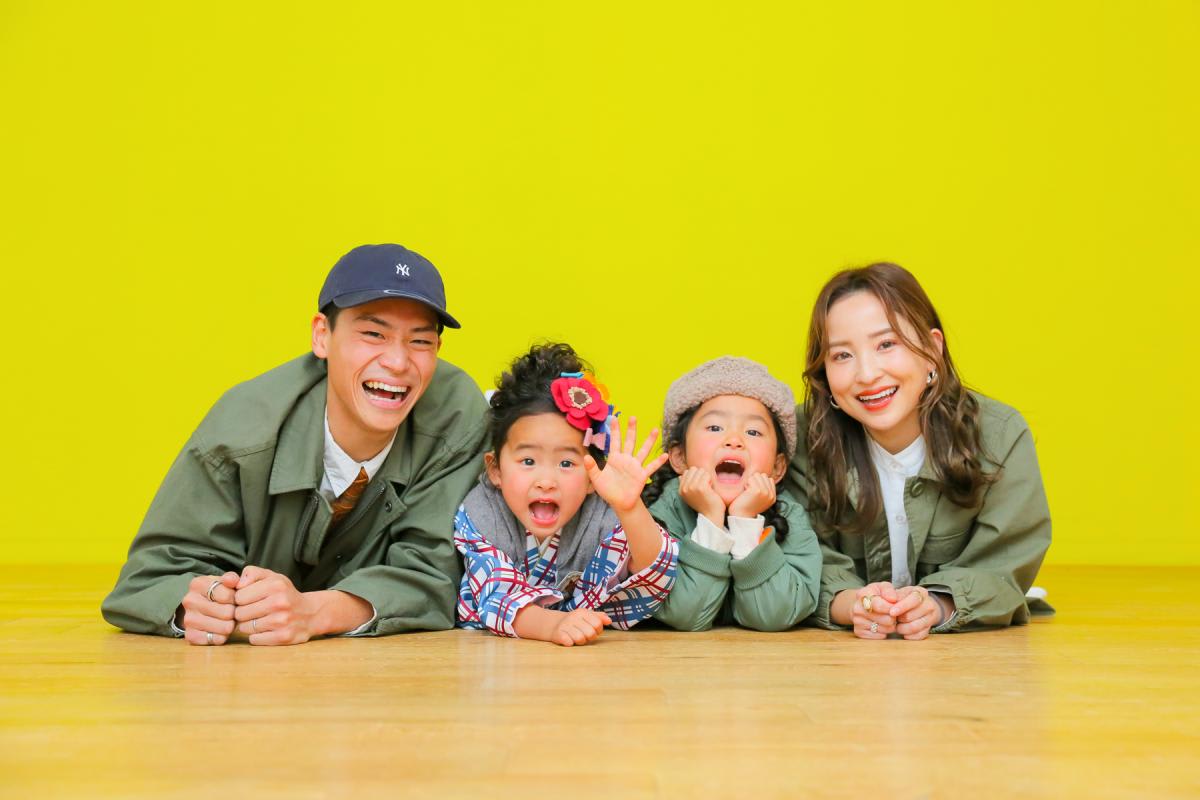 七五三　記念写真　女の子　姉妹　家族写真　キッズフォトハウス　HAPISTA