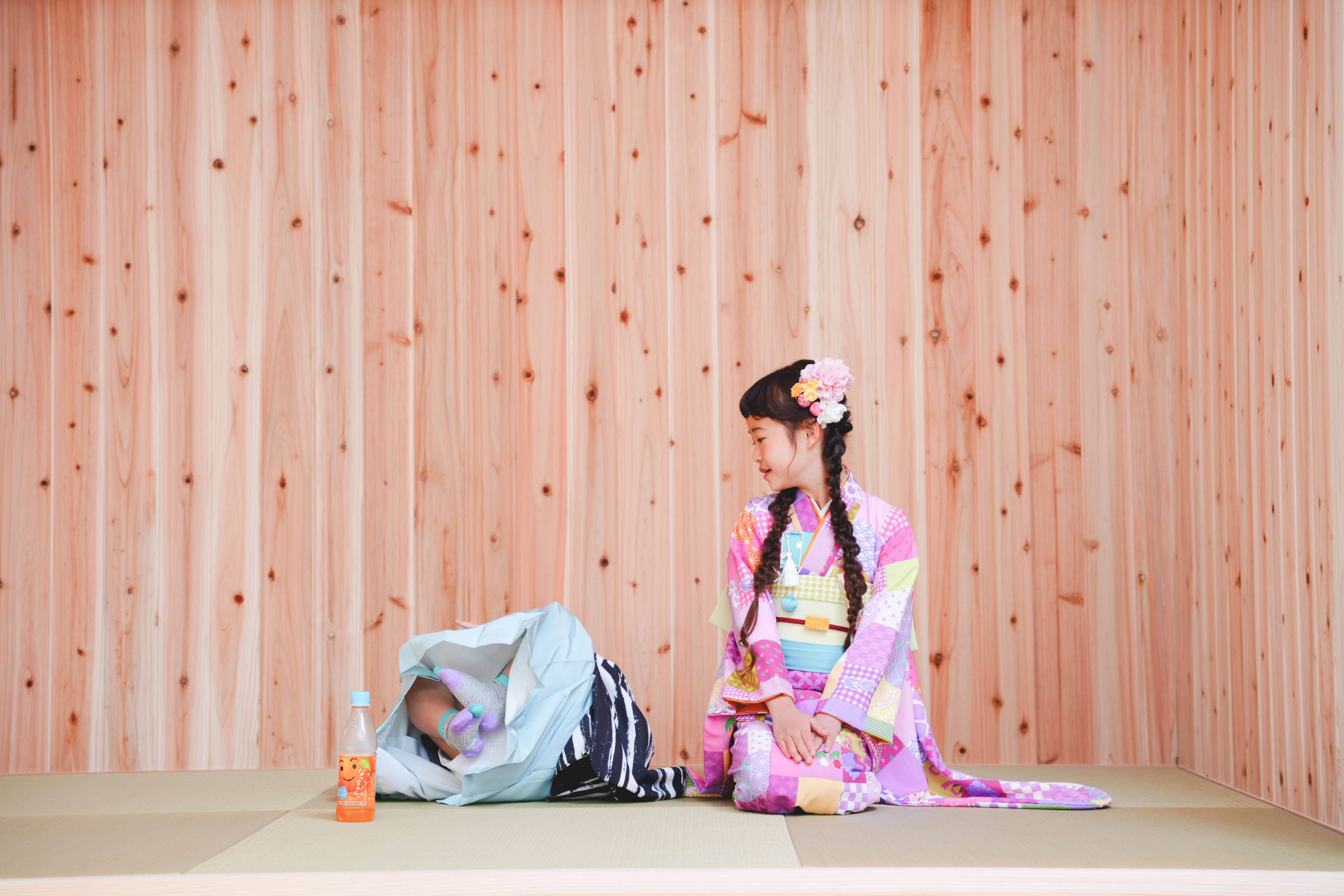 七五三　七五三撮影　753 753撮影　7歳女の子　3歳男の子　男の子着物　女の子着物　キッズフォトスタジオ　フォトスタジオ　大阪フォトスタジオ　堺市フォトスタジオ　兄弟　兄弟撮影　