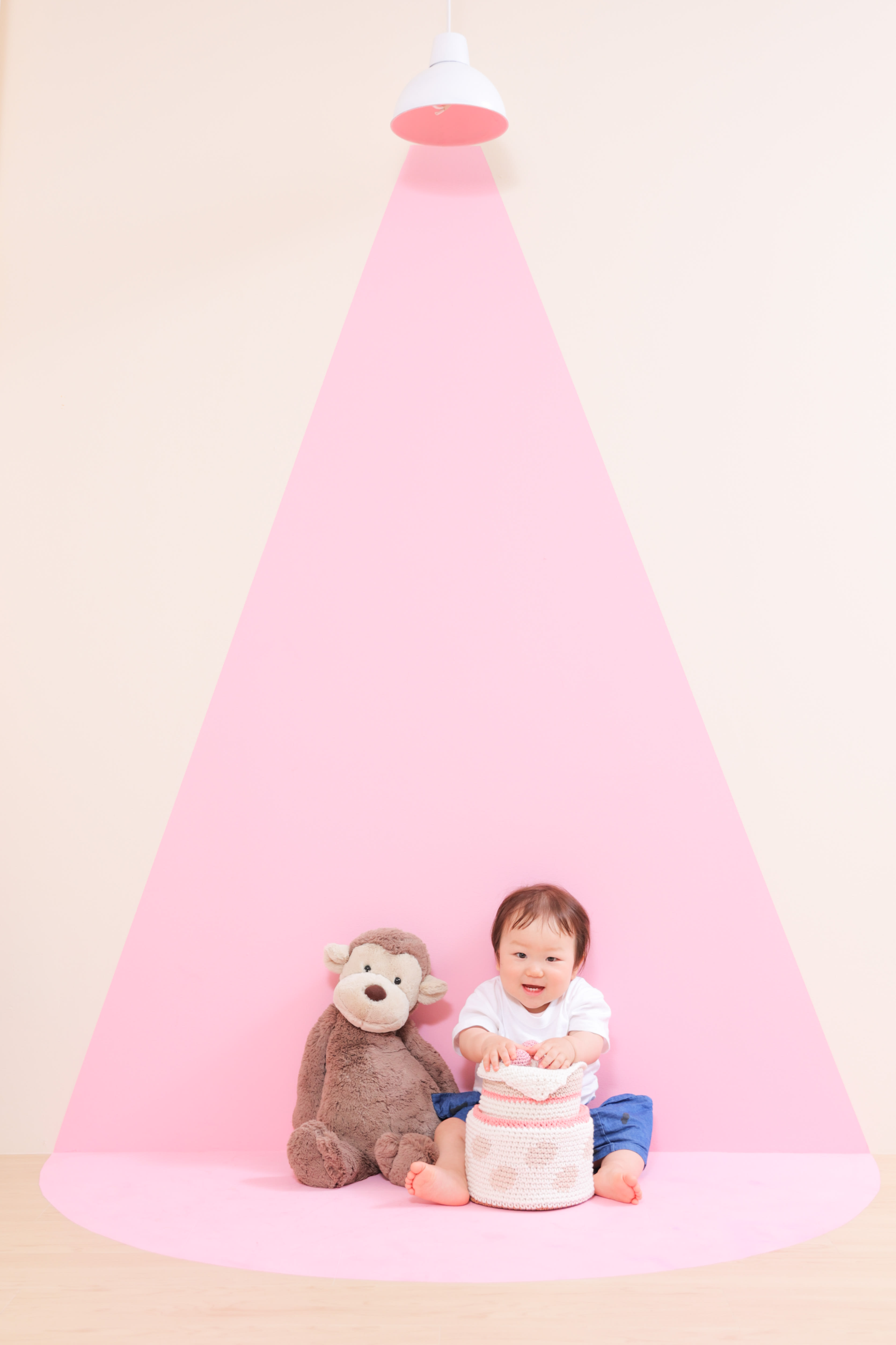 バースデー撮影　人形　1歳バースデー　男の子