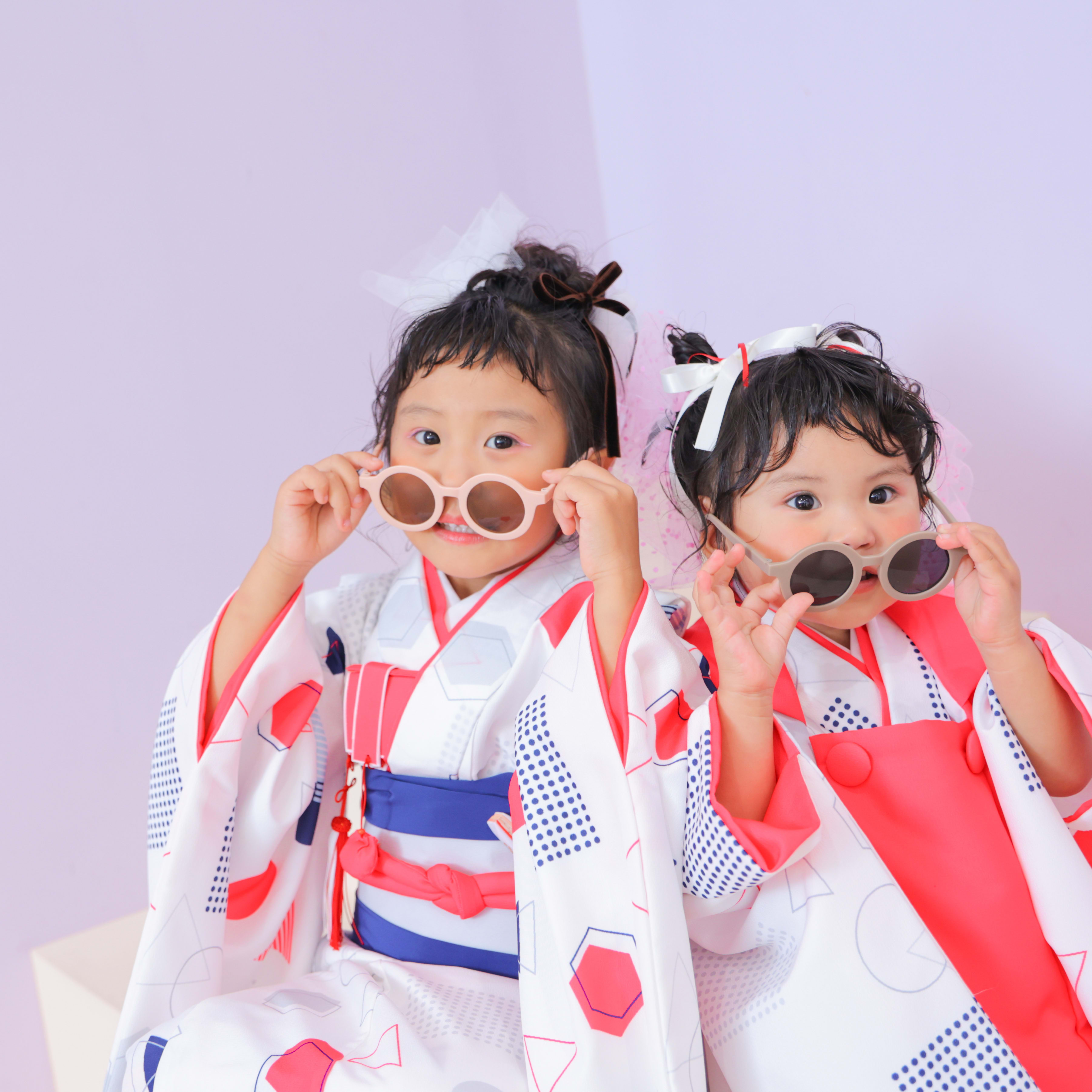 3歳女の子 7歳女の子　姉妹　753 七五三