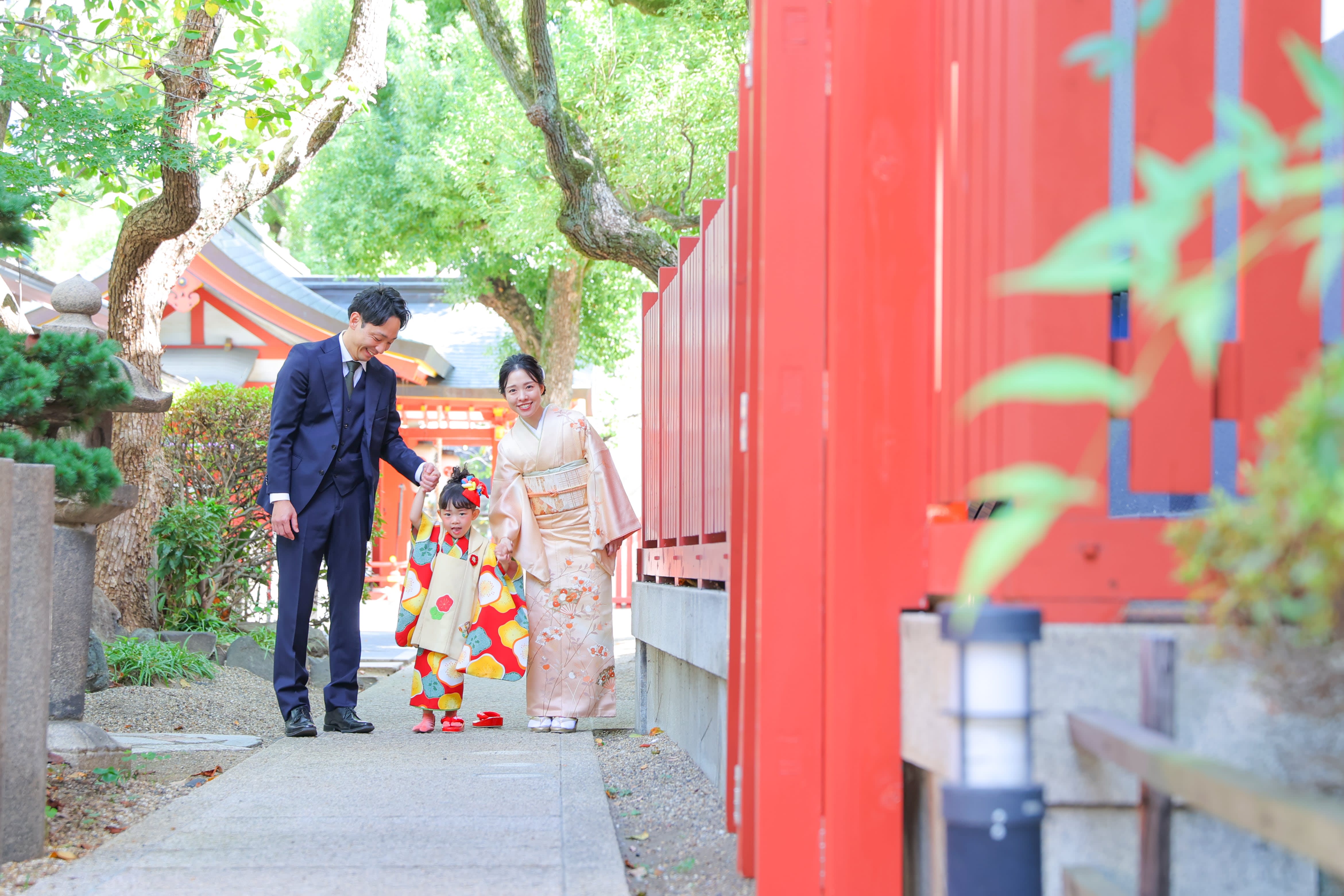 ロケ　神社　七五三