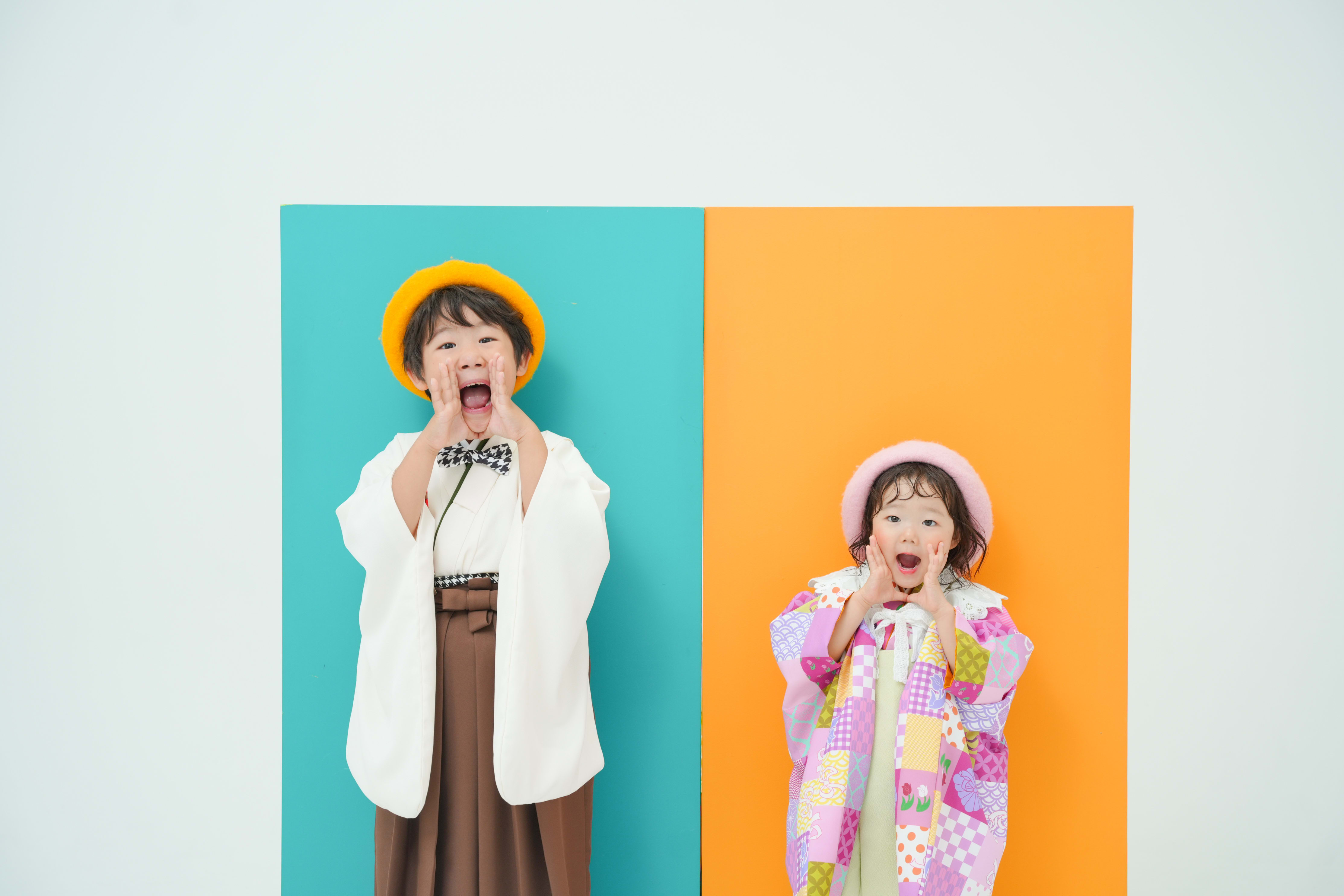 5歳　3歳 七五三　男の子　女の子　フォトスタジオ　なかもずフォトスタジオ　堺市七五三　七五三撮影