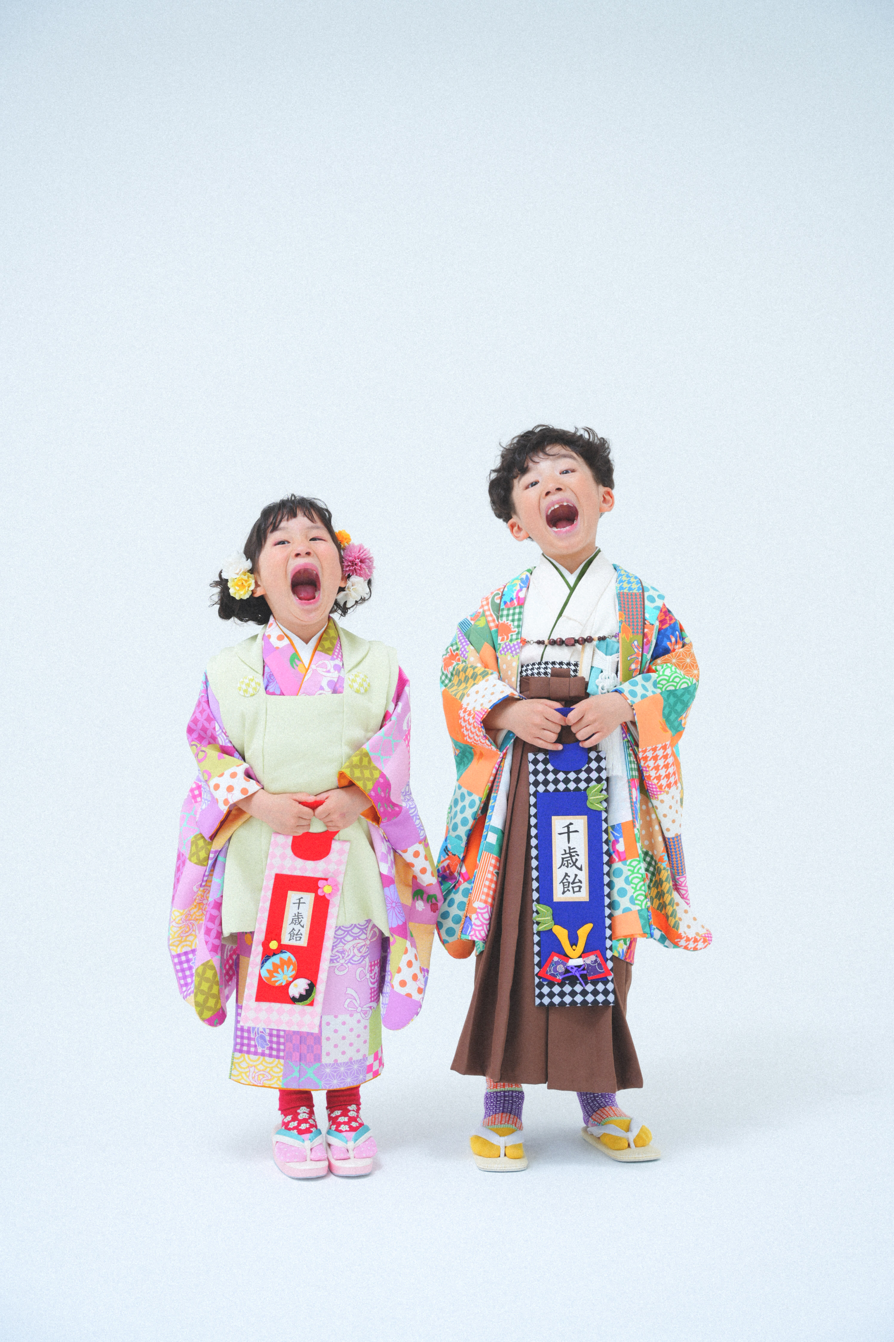 七五三　七五三撮影　753 753撮影　5歳男の子　男の子着物　3歳女の子　女の子着物　ハピスタオリジナル着物　キッズフォトスタジオ　フォトスタジオ　大阪フォトスタジオ　堺市フォトスタジオ　兄弟撮影