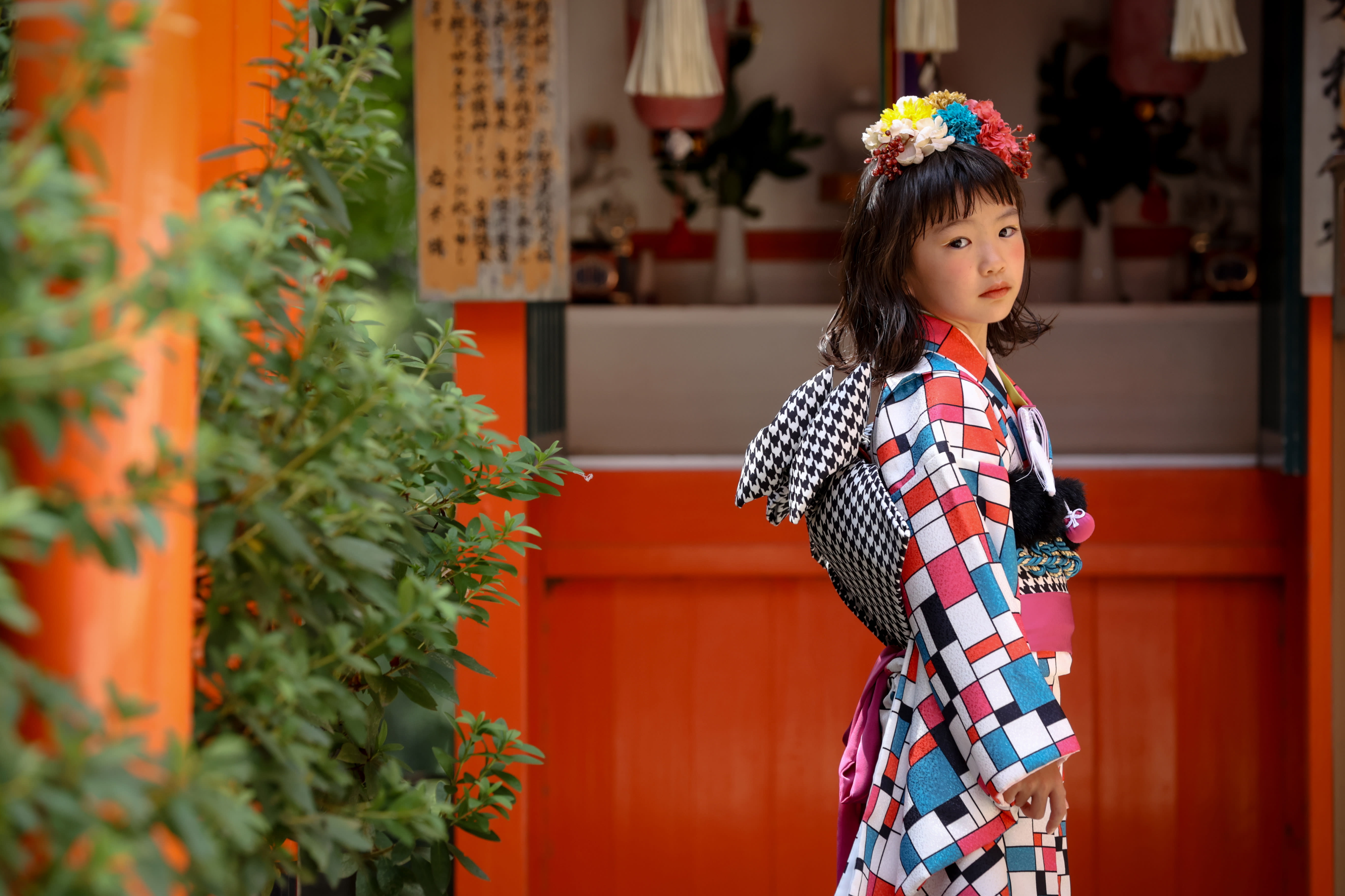 7歳　神社　江坂神社