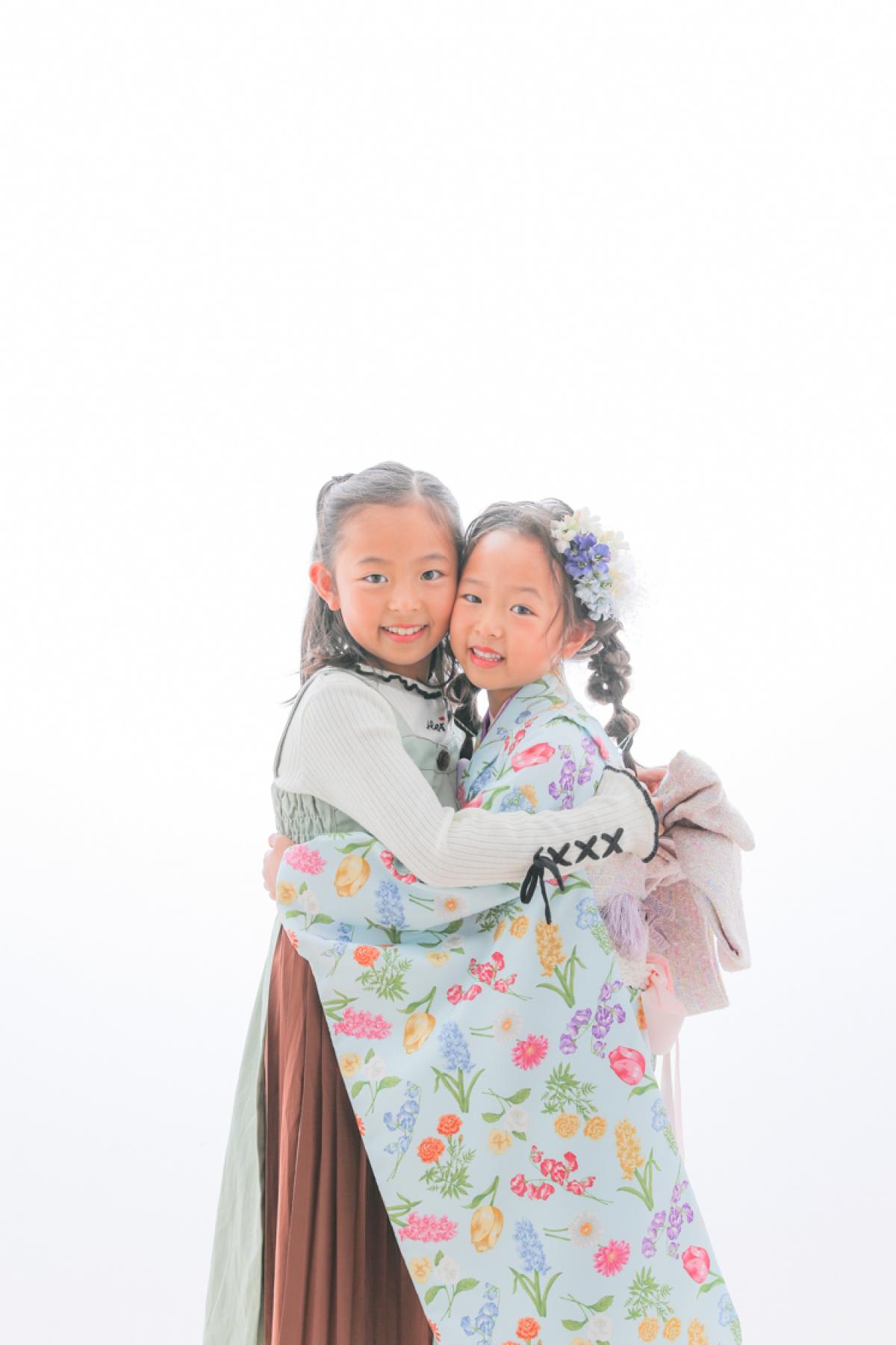 七五三　7歳女の子　姉妹撮影　可愛い　キッズ写真 　ハピスタ