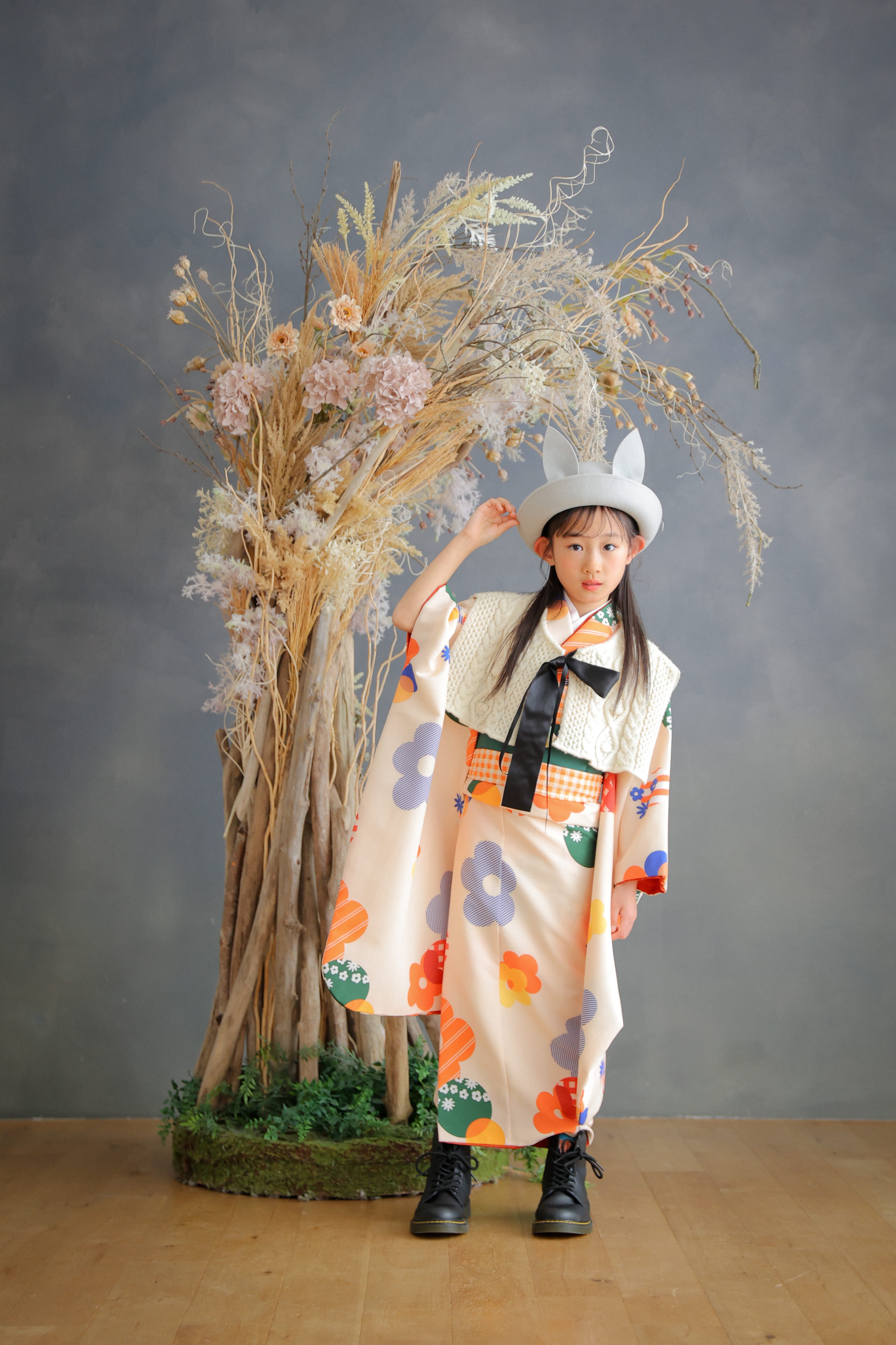 七五三　7歳　女の子　着物