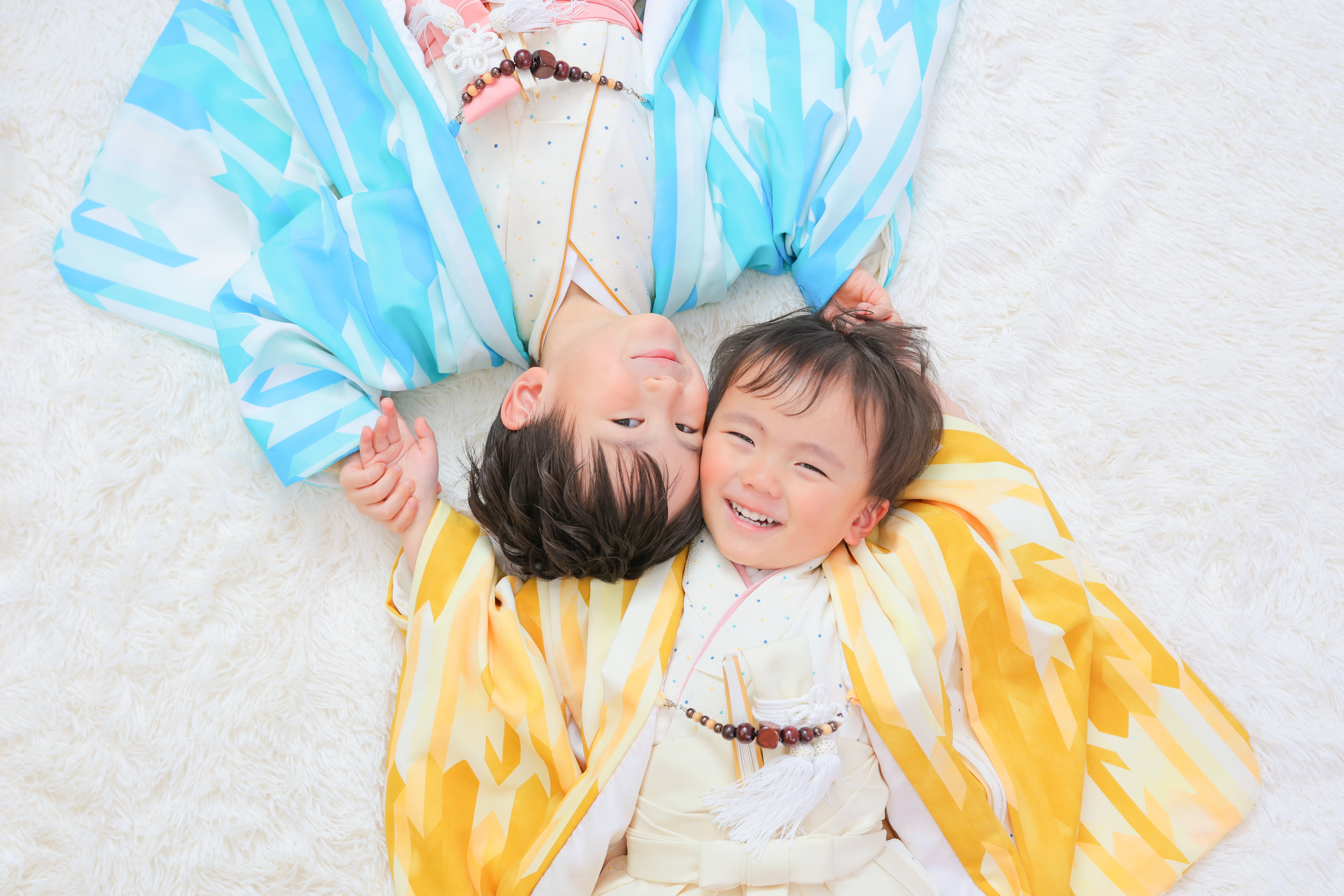 兄弟写真　5歳　3歳　男の子　着物　七五三