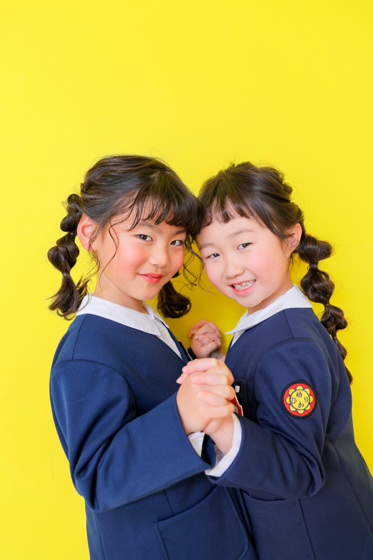入園　入学　卒業　記念写真　姉妹撮影　キッズフォトスタジオ　ハピスタ