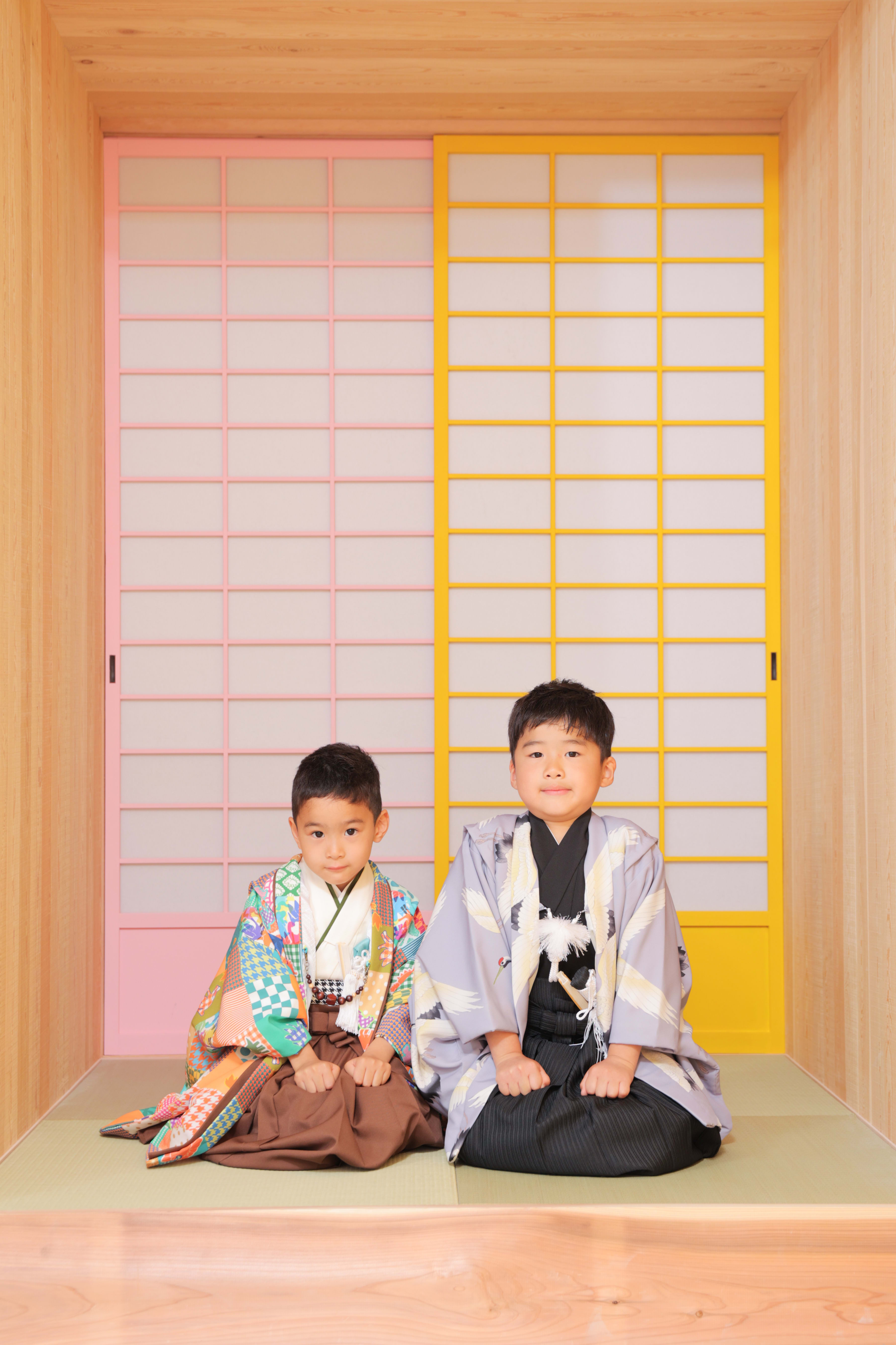 七五三　記念写真　男の子　キッズフォトハウス　HAPISTA