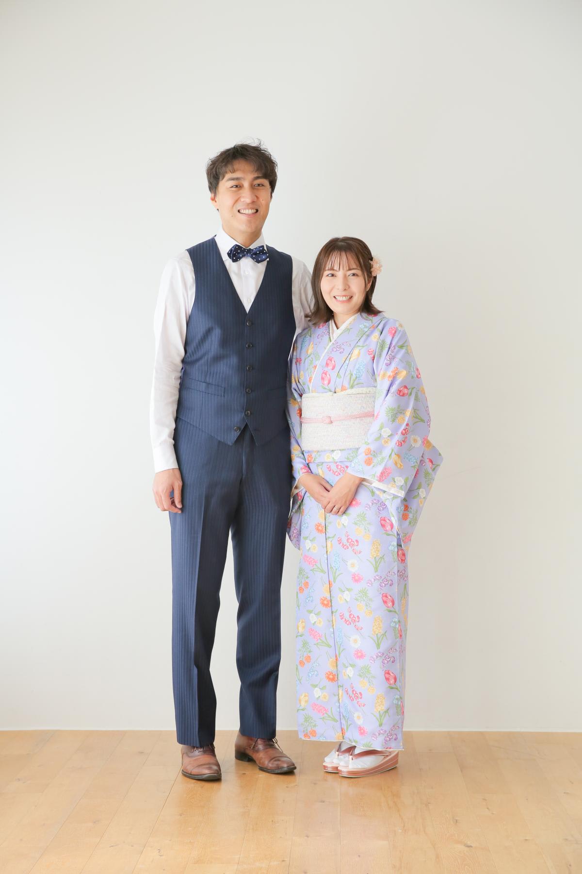 七五三　ママパパ　夫婦撮影　家族写真　キッズフォトスタジオ　ハピスタ