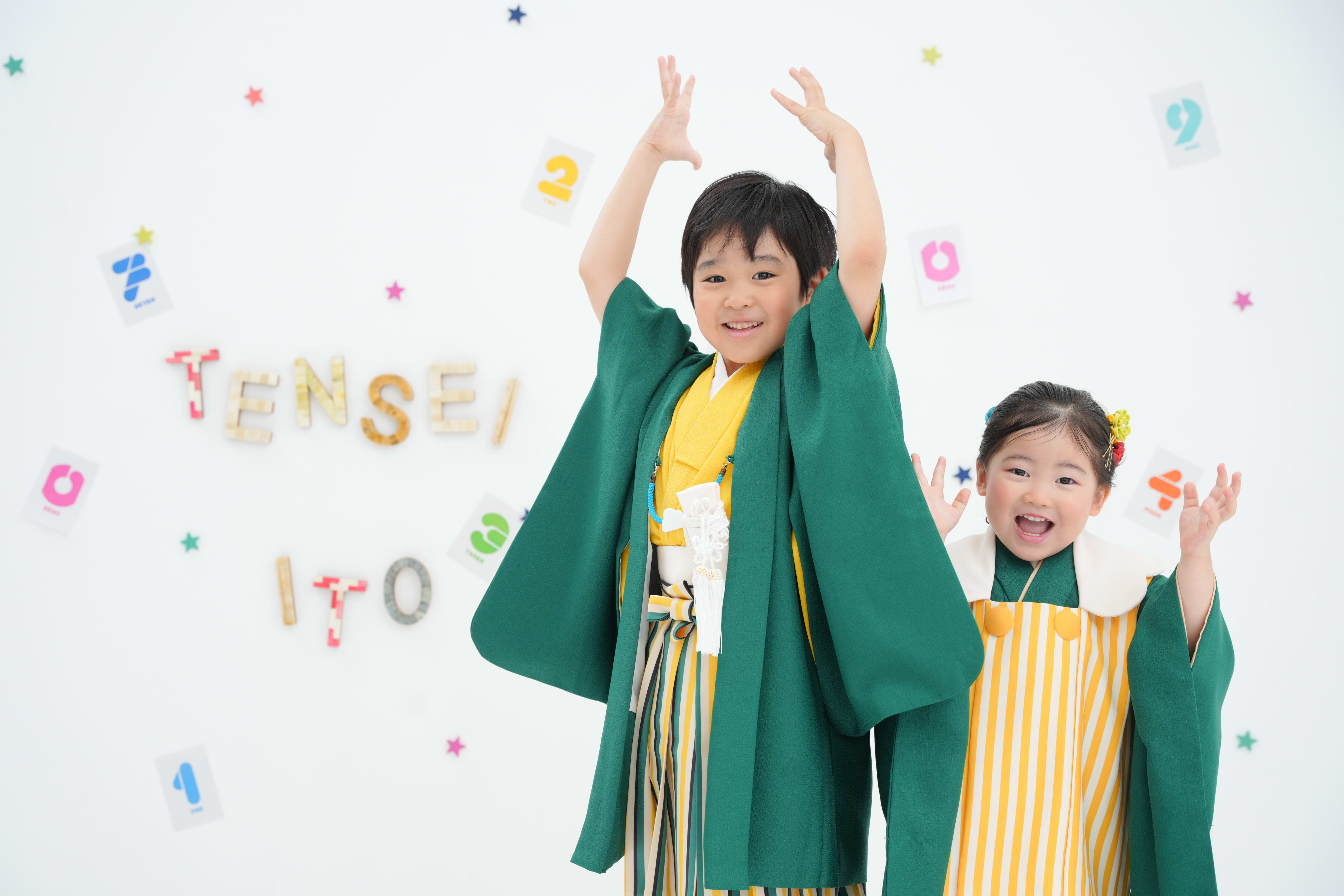 3歳　5歳　七五三　男の子　女の子　フォトスタジオ　なかもずフォトスタジオ　堺市七五三　七五三撮影