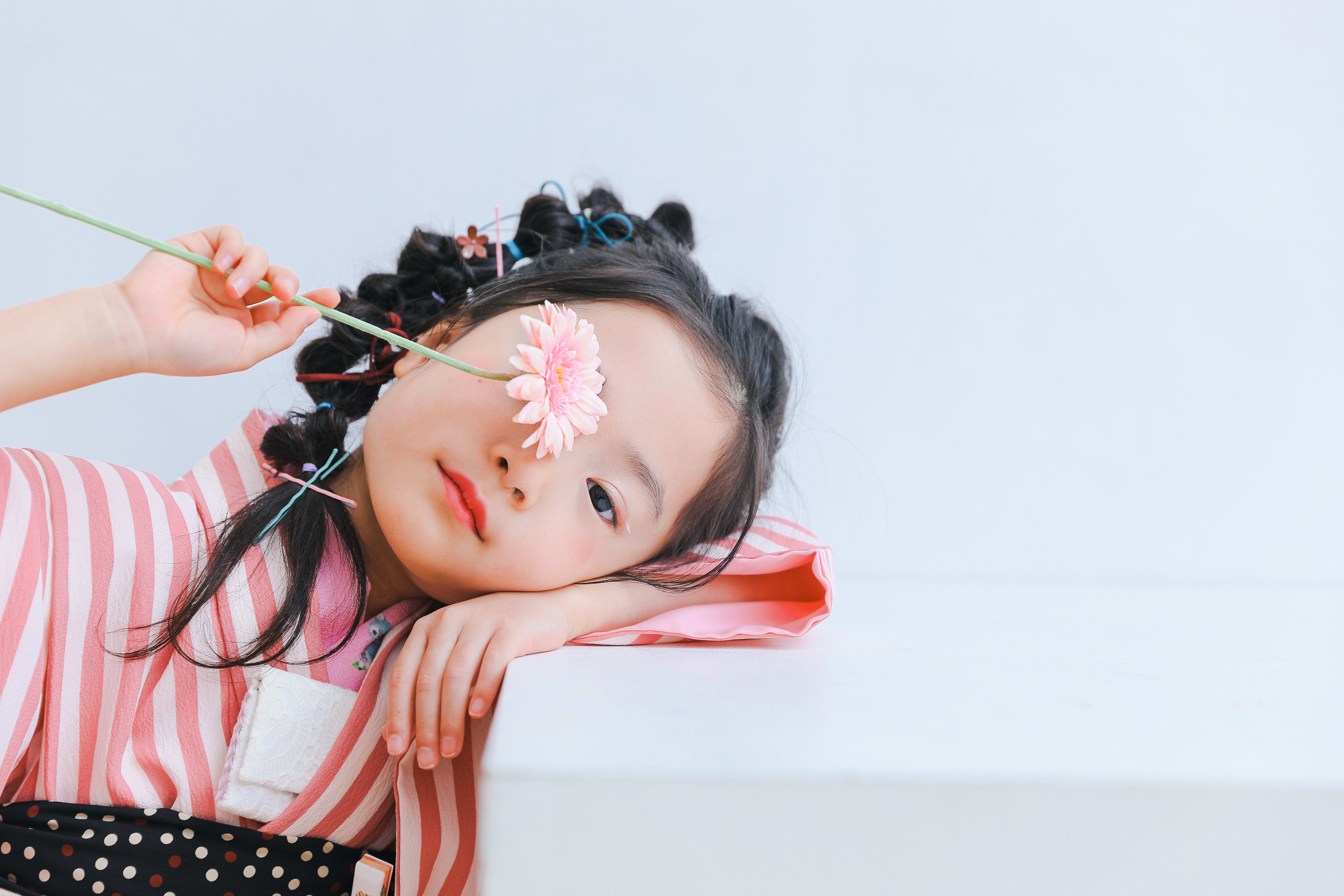 七五三　記念写真　7才女の子　キッズフォトハウス　HAPISTA