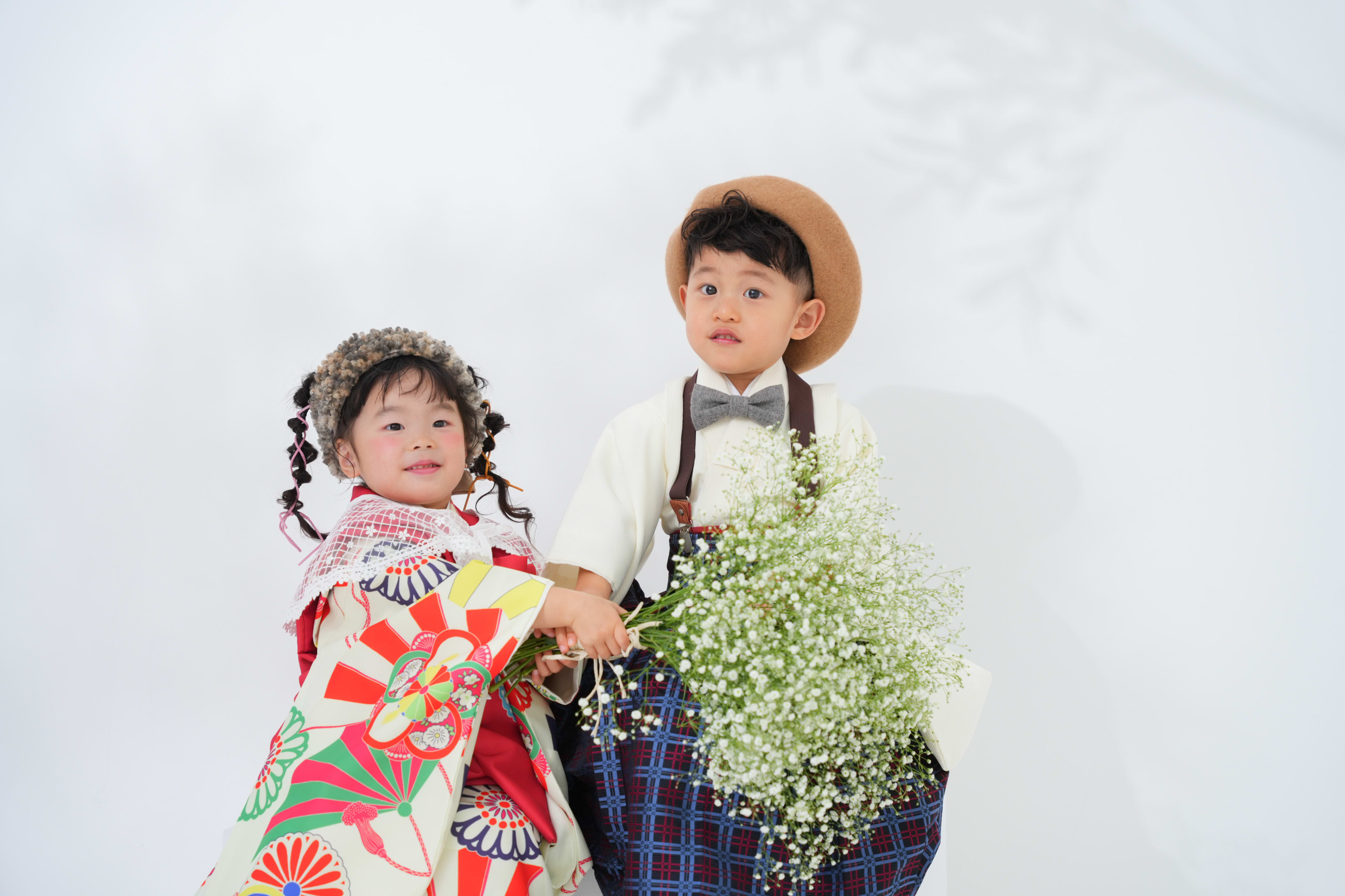 3歳　七五三　男の子　女の子　フォトスタジオ　なかもずフォトスタジオ　堺市七五三　七五三撮影