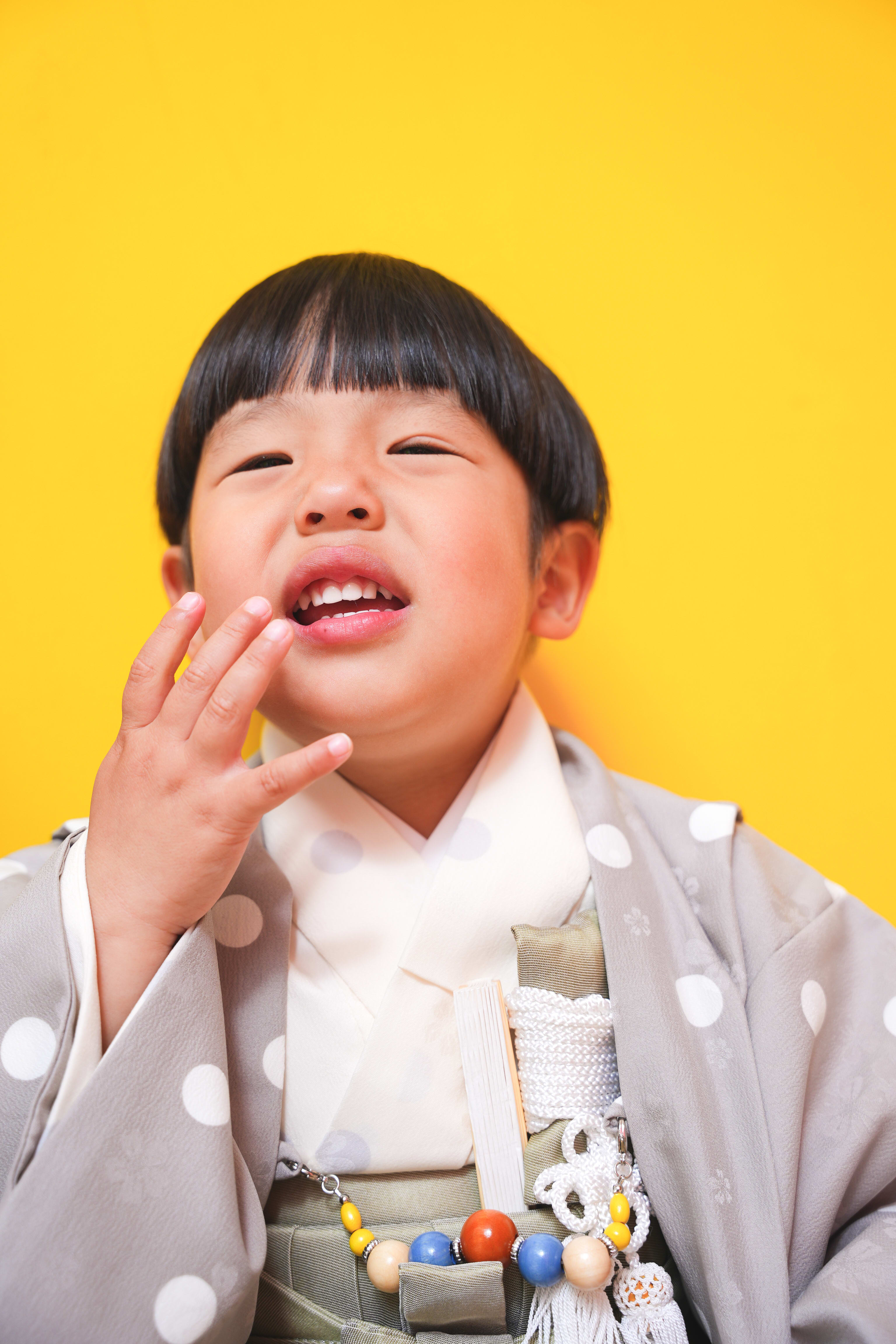 七五三　七五三撮影　753撮影　753 3歳男の子　男の子着物　オリジナル着物　キッズフォトスタジオ　フォトスタジオ　大阪フォトスタジオ　堺市フォトスタジオ　