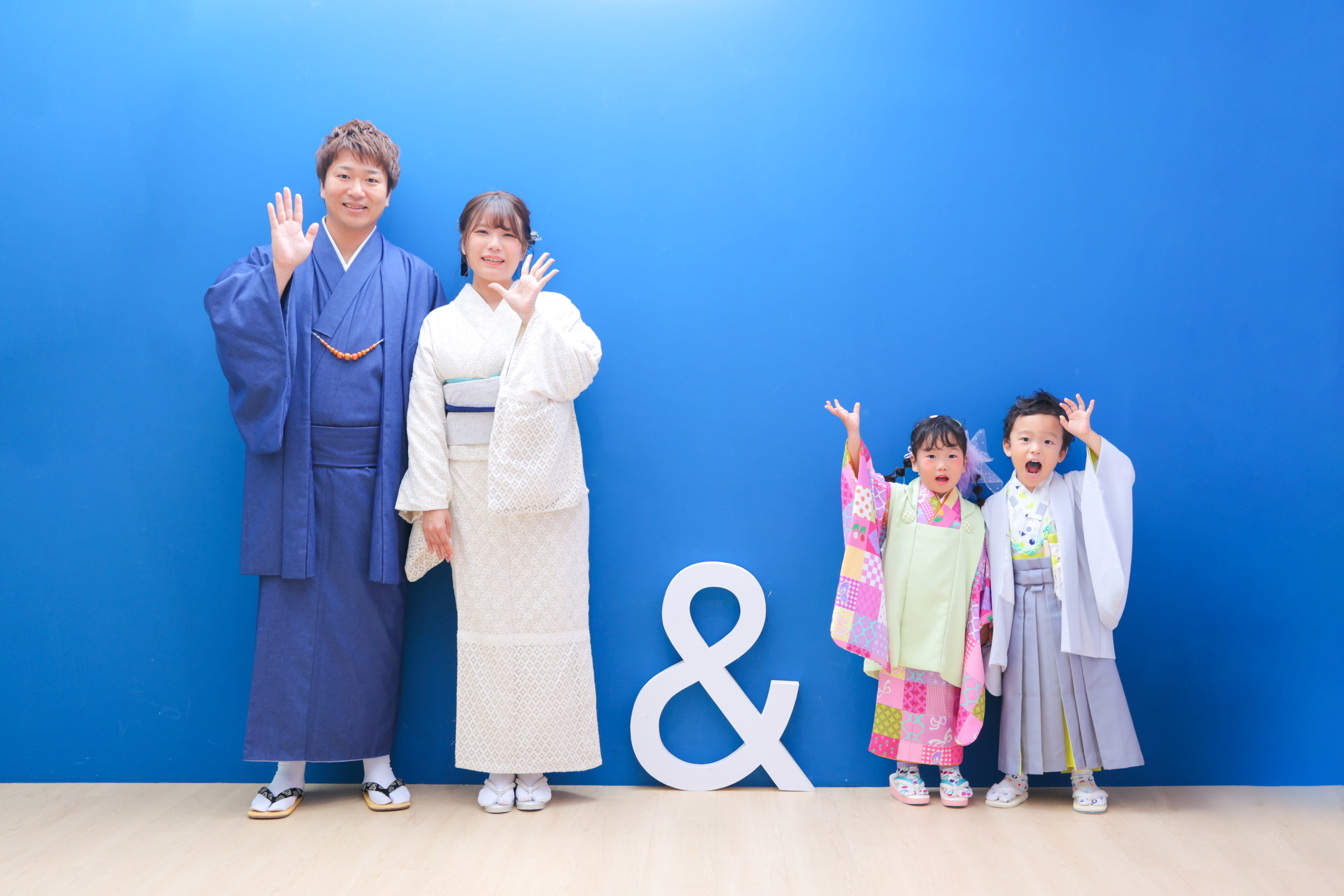 3歳女の子 5歳男の子　兄弟　753 七五三