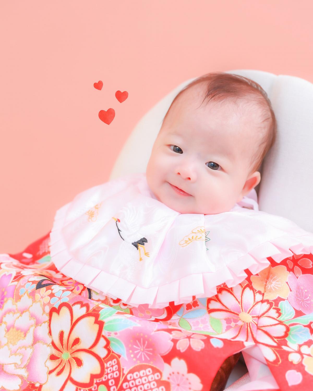 お宮参り　記念写真　赤ちゃん　キッズ写真　ハピスタ