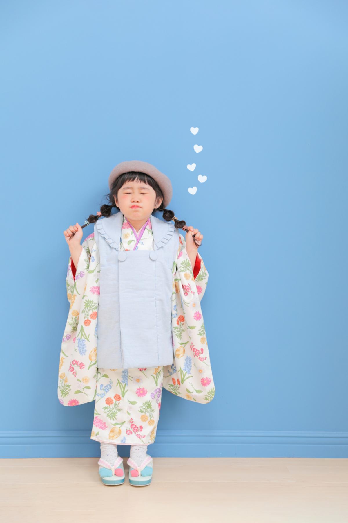 七五三　記念写真　女の子　キッズフォトハウス　HAPISTA