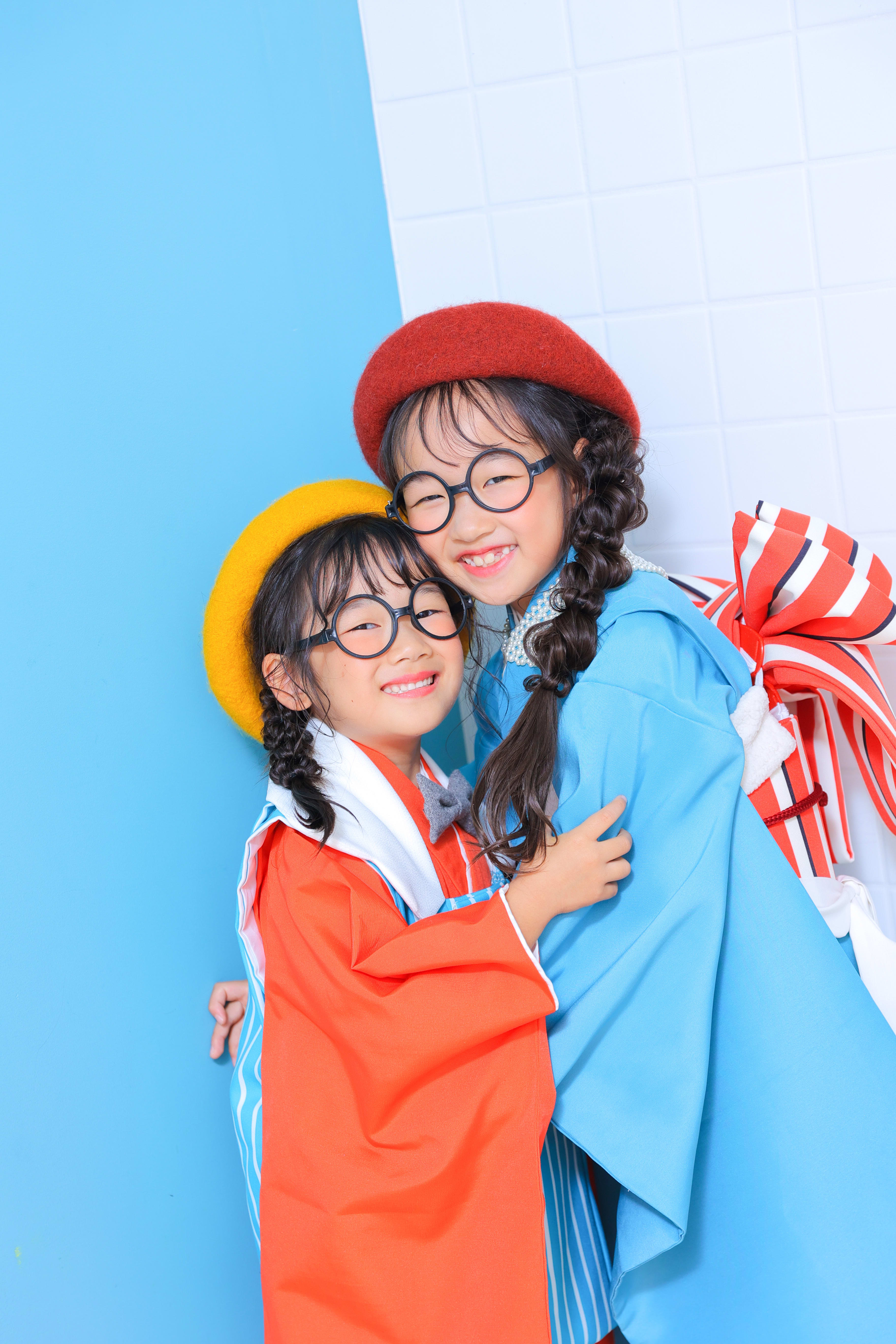 3歳女の子 7歳女の子　姉妹　753 七五三