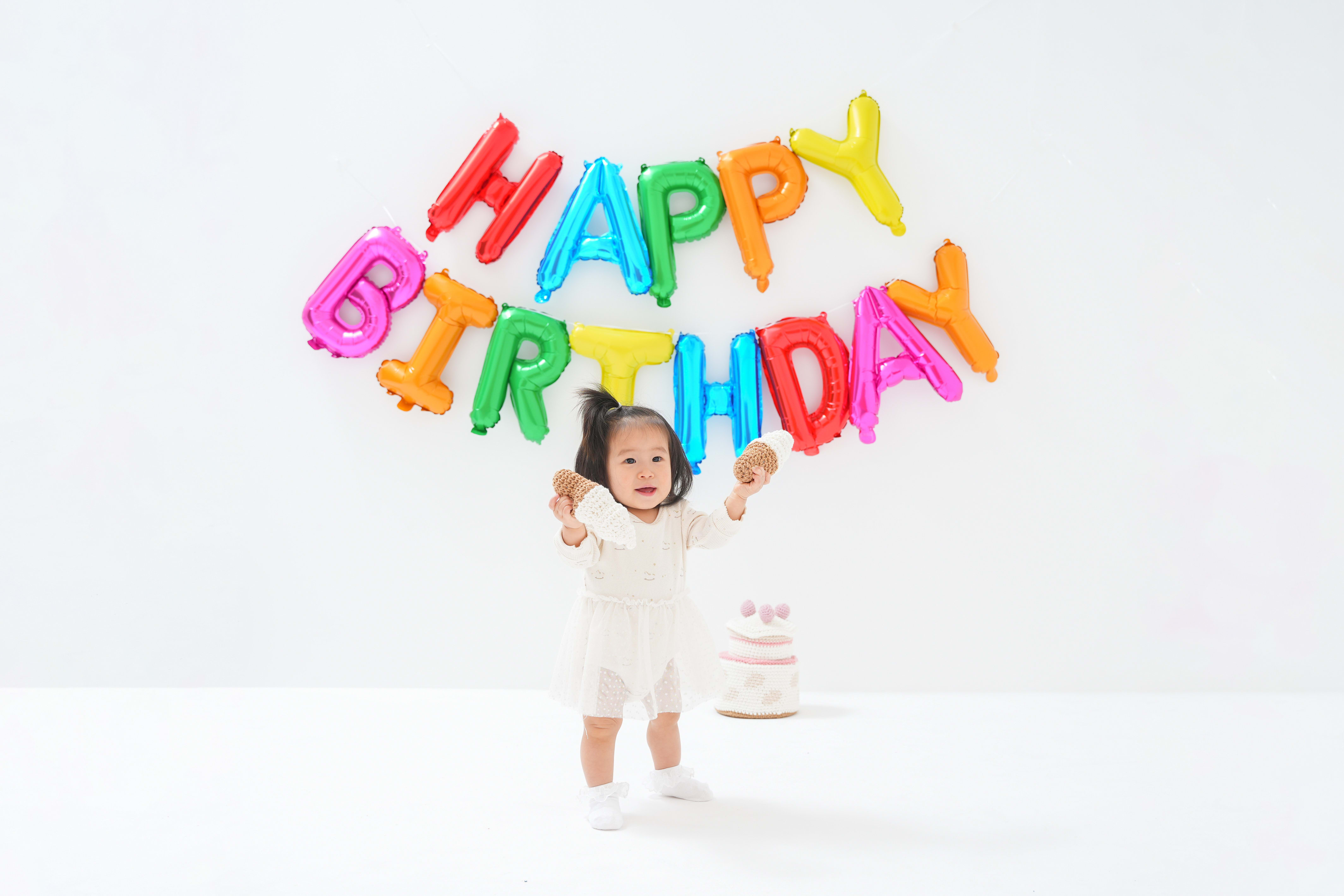 バースデー　1歳　女の子　