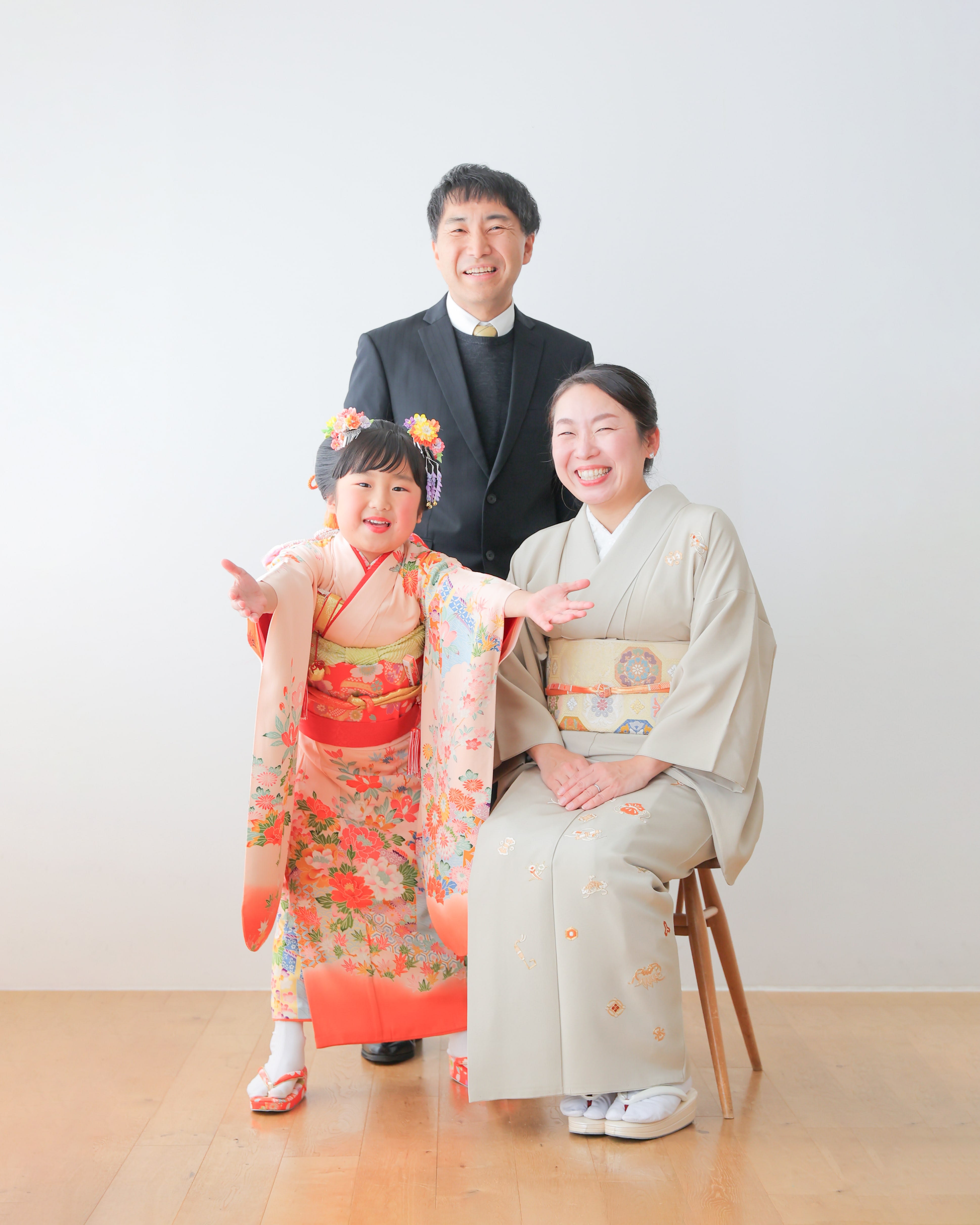 家族写真　着物