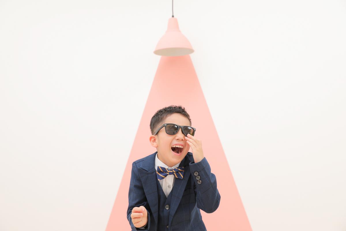 入園　入学　男の子　メガネ　キッズフォトスタジオ　HAPISTA