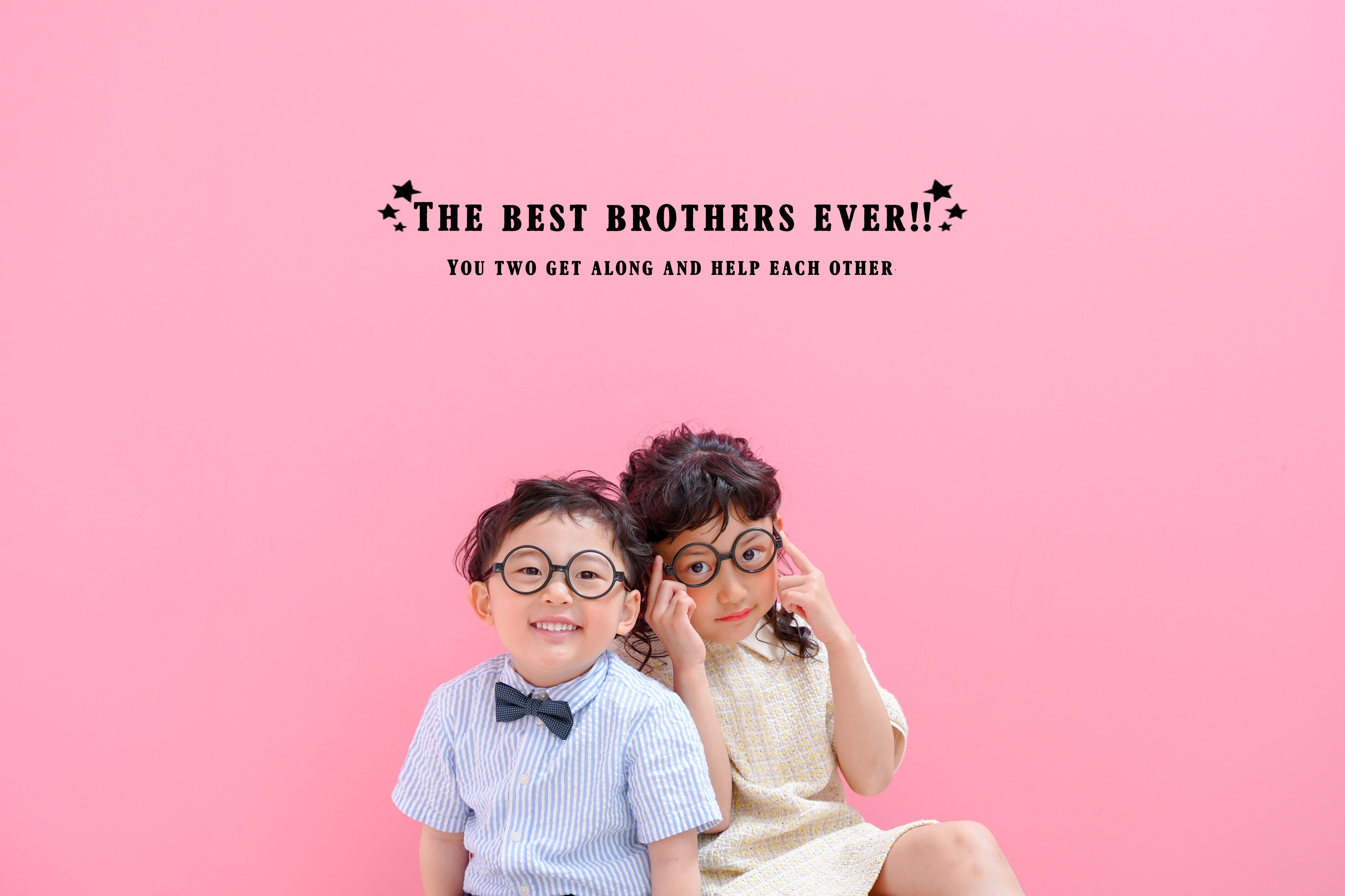 兄弟フォト　兄弟写真　ハピスタ　HAPISTA