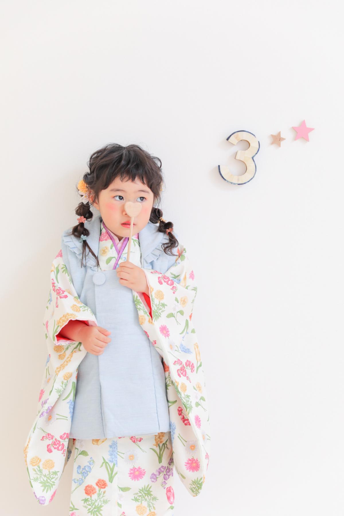 七五三　記念写真　女の子　キッズフォトハウス　HAPISTA