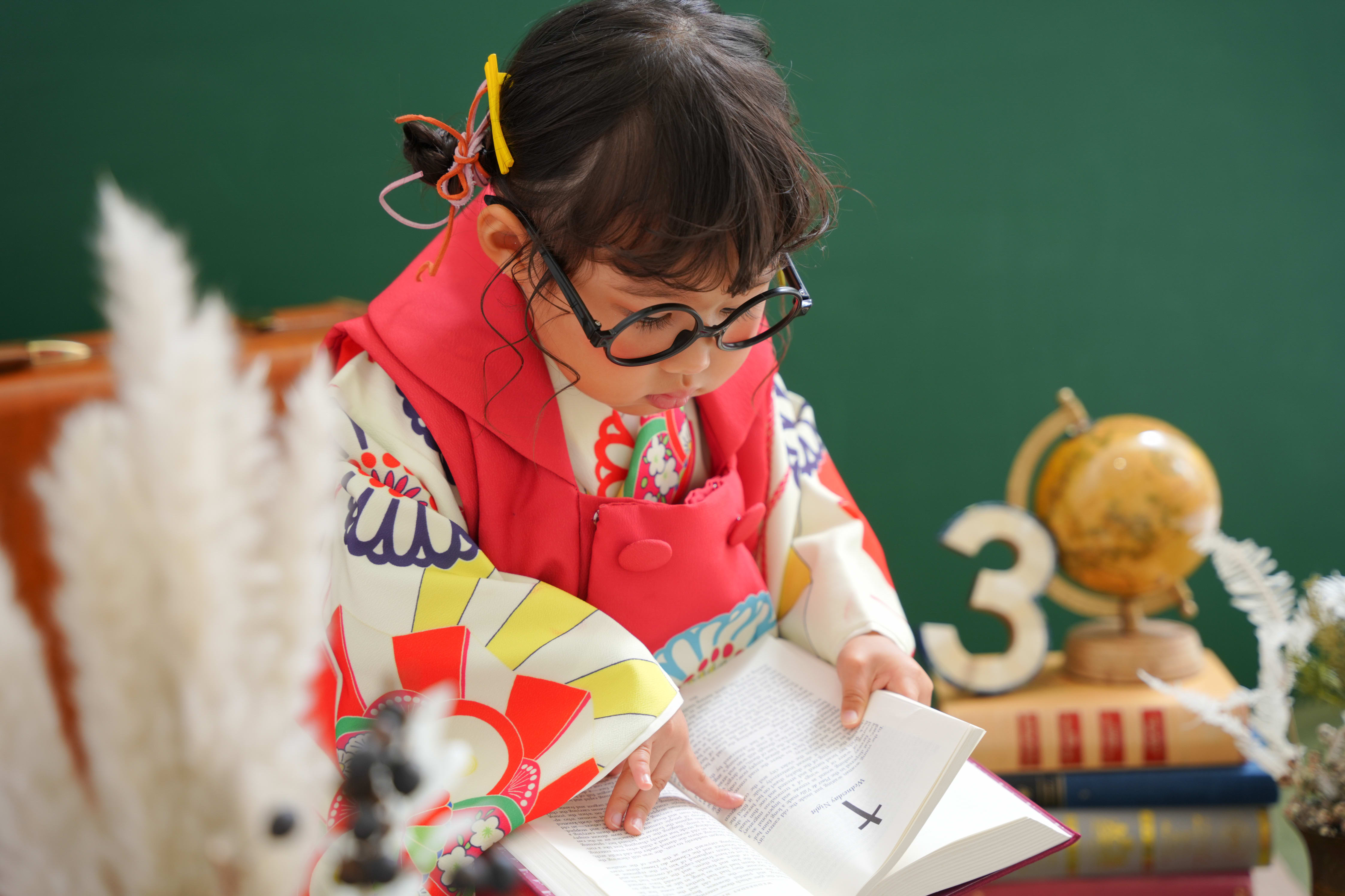 3歳　七五三　女の子　フォトスタジオ　なかもずフォトスタジオ　堺市七五三　七五三撮影
