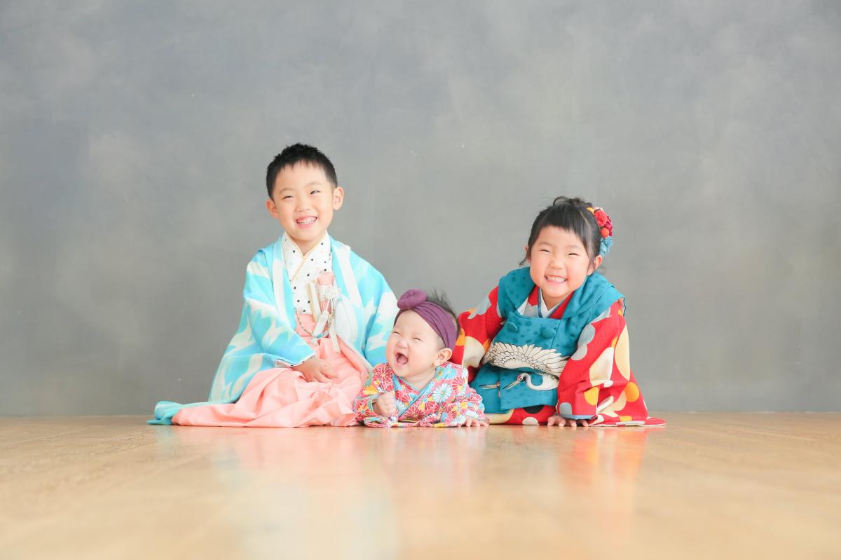 七五三　記念写真　男の子　女の子　キッズフォトハウス　HAPISTA