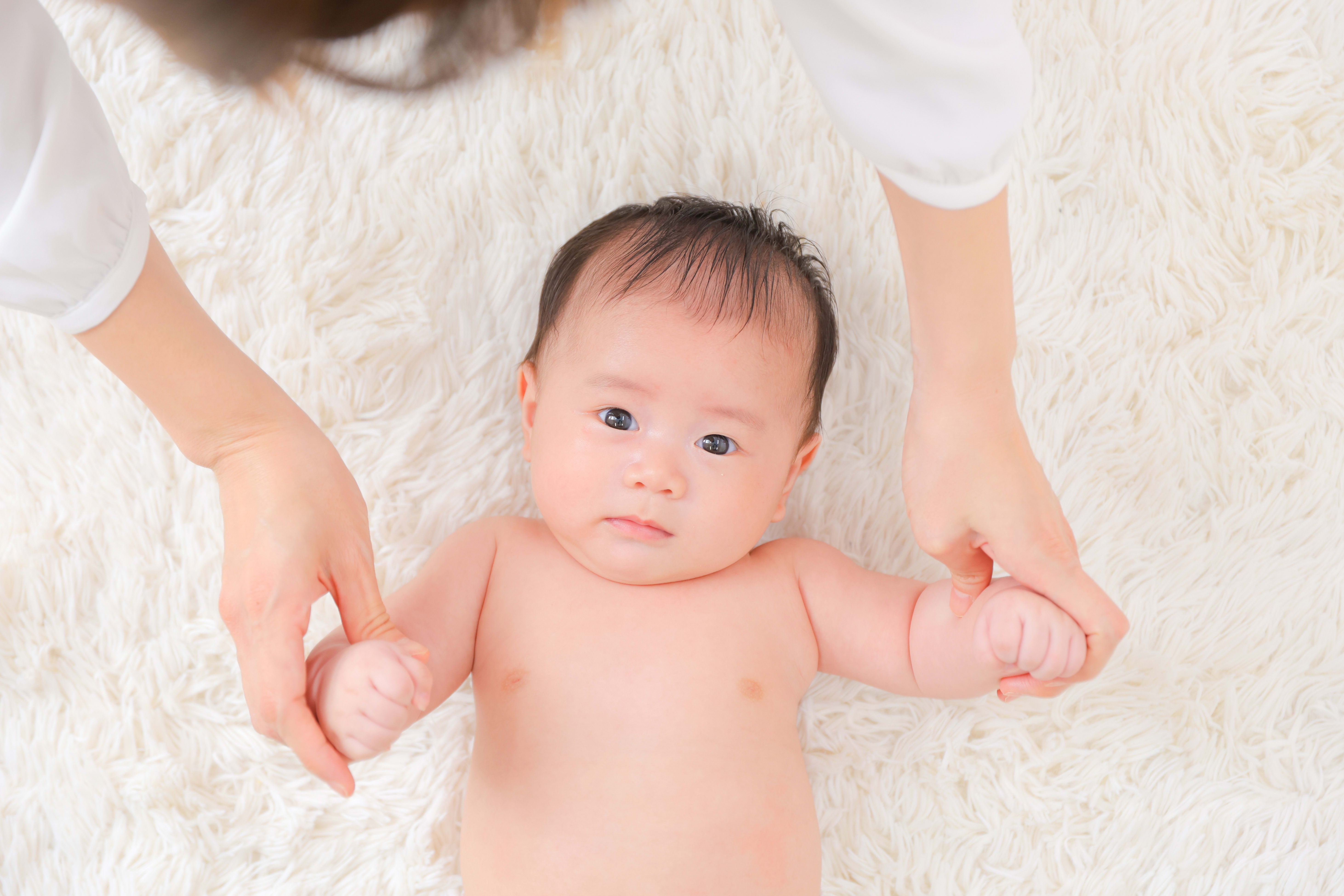 3ヶ月男の子　お宮参り　ベビー