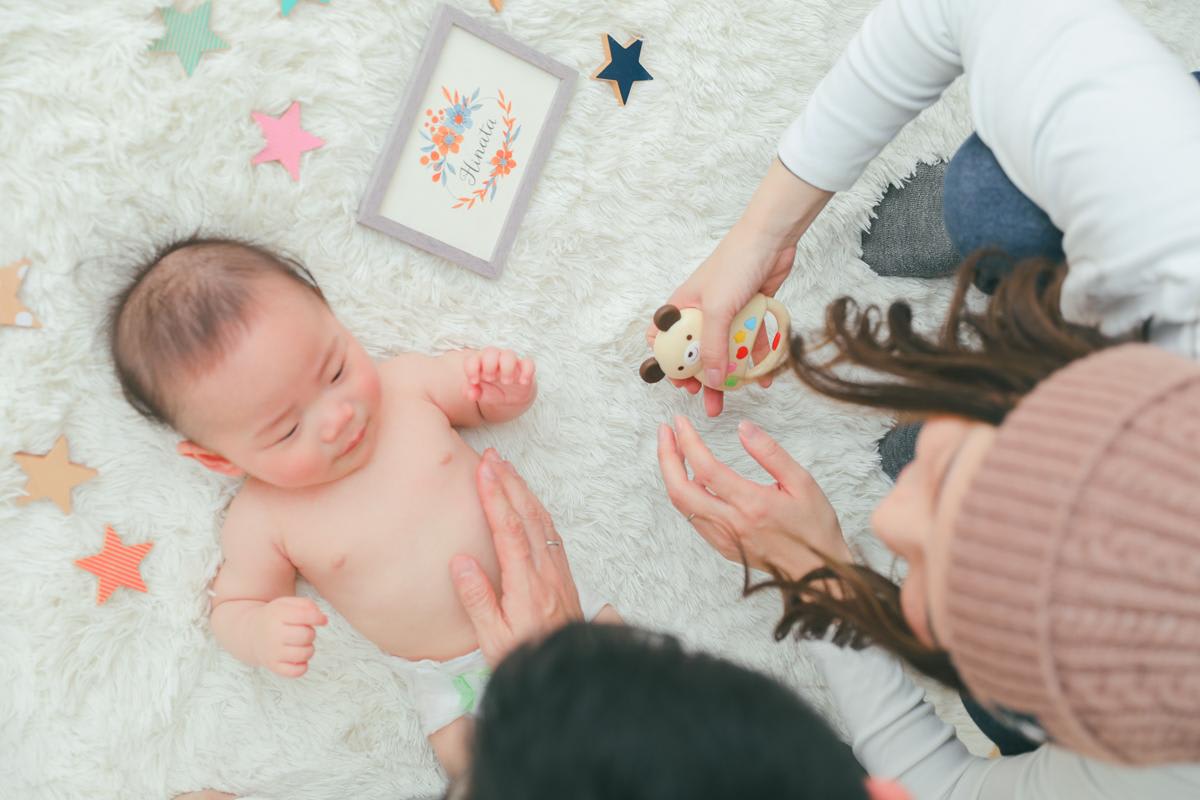 ベビーフォト　赤ちゃん　記念日　キッズフォトスタジオ　HAPISTA